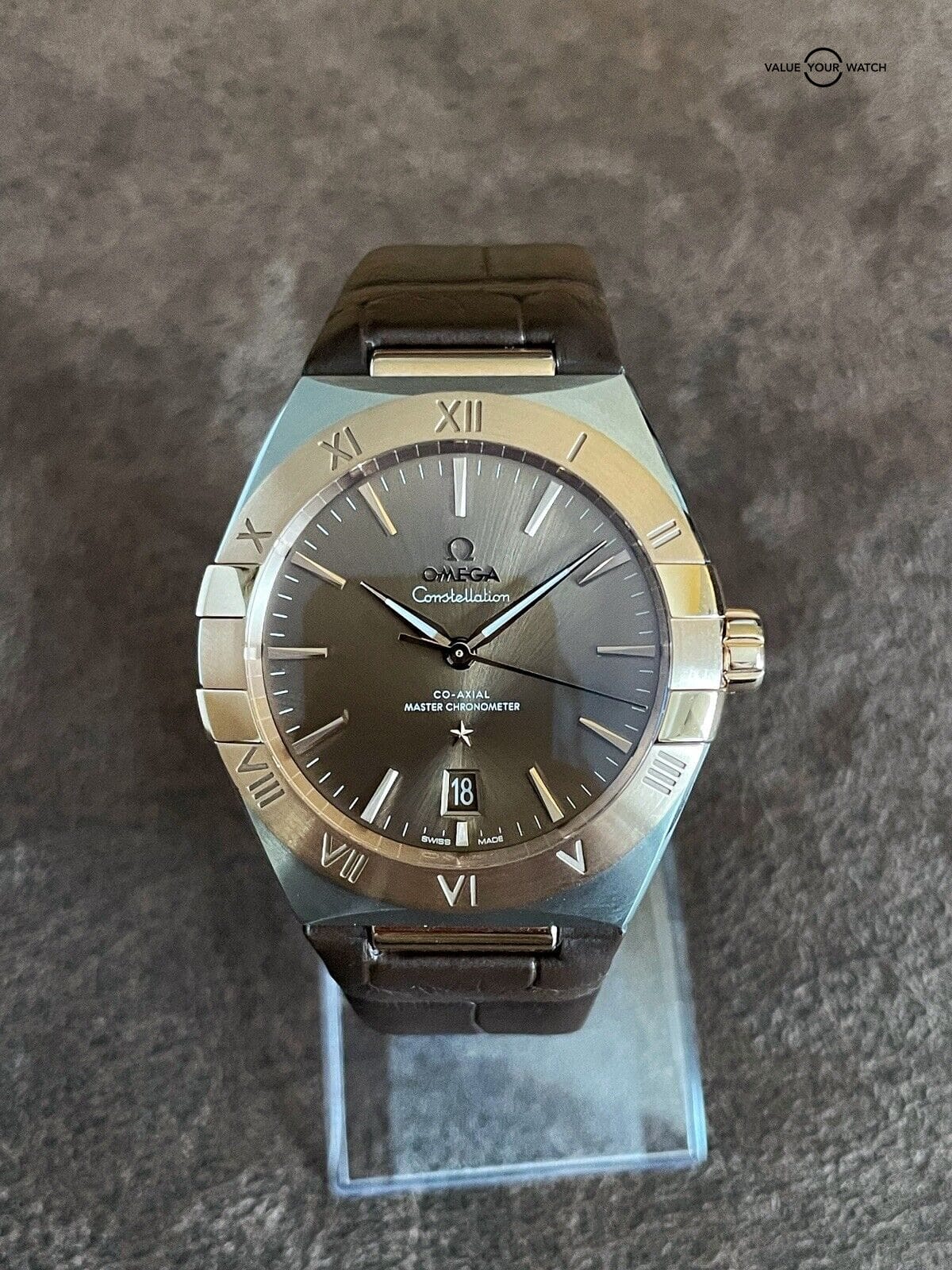 Omega Constellation Sedna Gold and Steel 39mm 131.23.39.20.13.001 COMPLETE SET