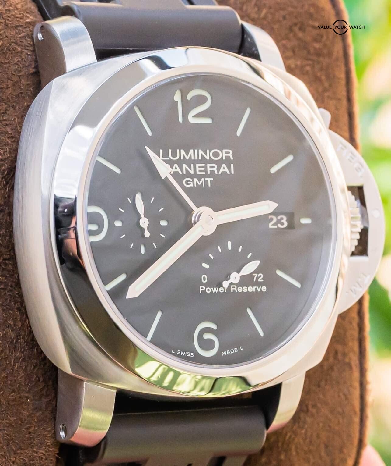 Panerai 321 Luminor GMT Power Reserve SERVICED WARRANTY PAM00321