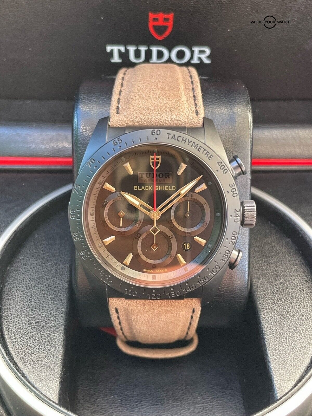 TUDOR Fast Rider Black Shield PVD Chronograph M42000 - Complete Set