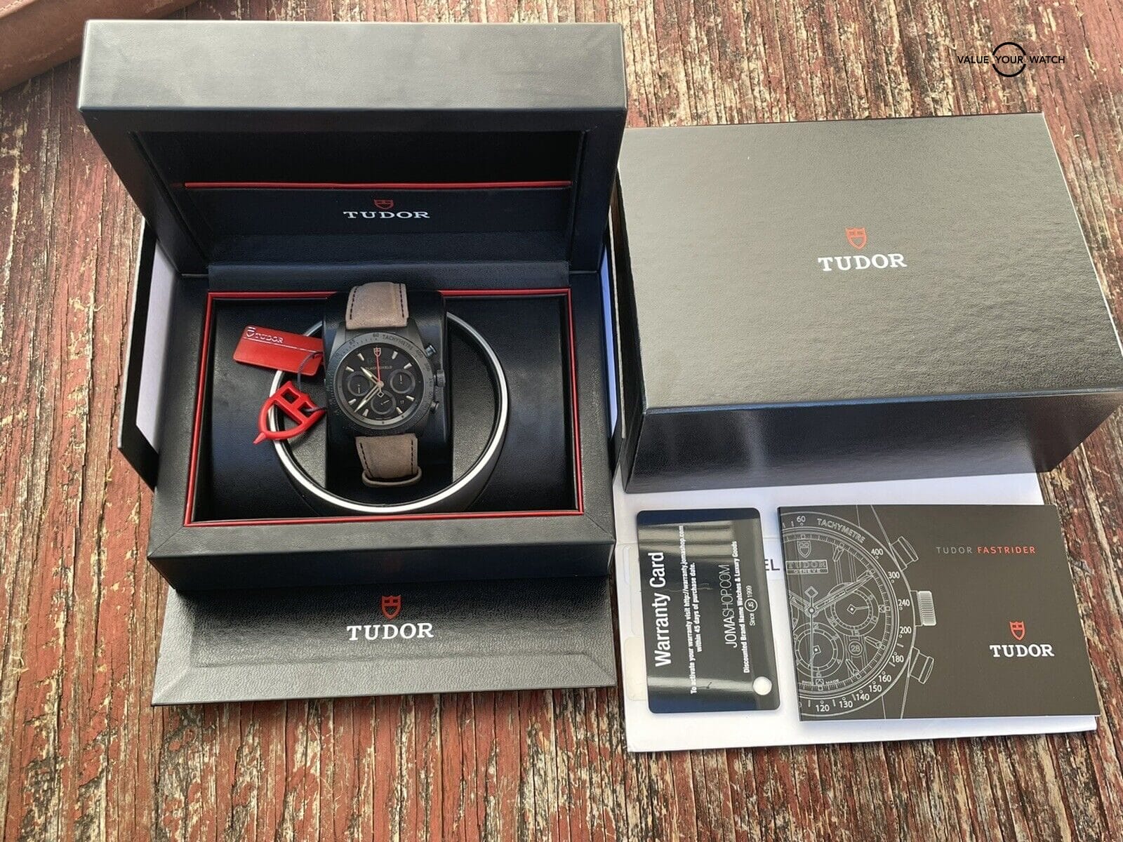 TUDOR Fast Rider Black Shield PVD Chronograph M42000 - Complete Set - Image 4