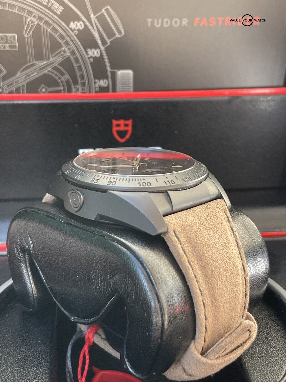 TUDOR Fast Rider Black Shield PVD Chronograph M42000 - Complete Set - Image 8