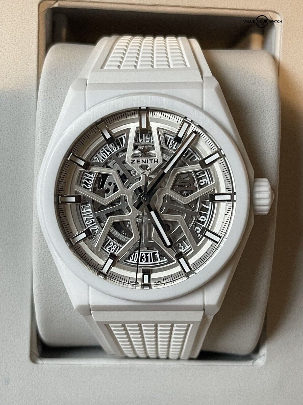 Zenith Defy Classic 41mm White Ceramic Skeleton Dial ref. 49.9002.670/01.R792