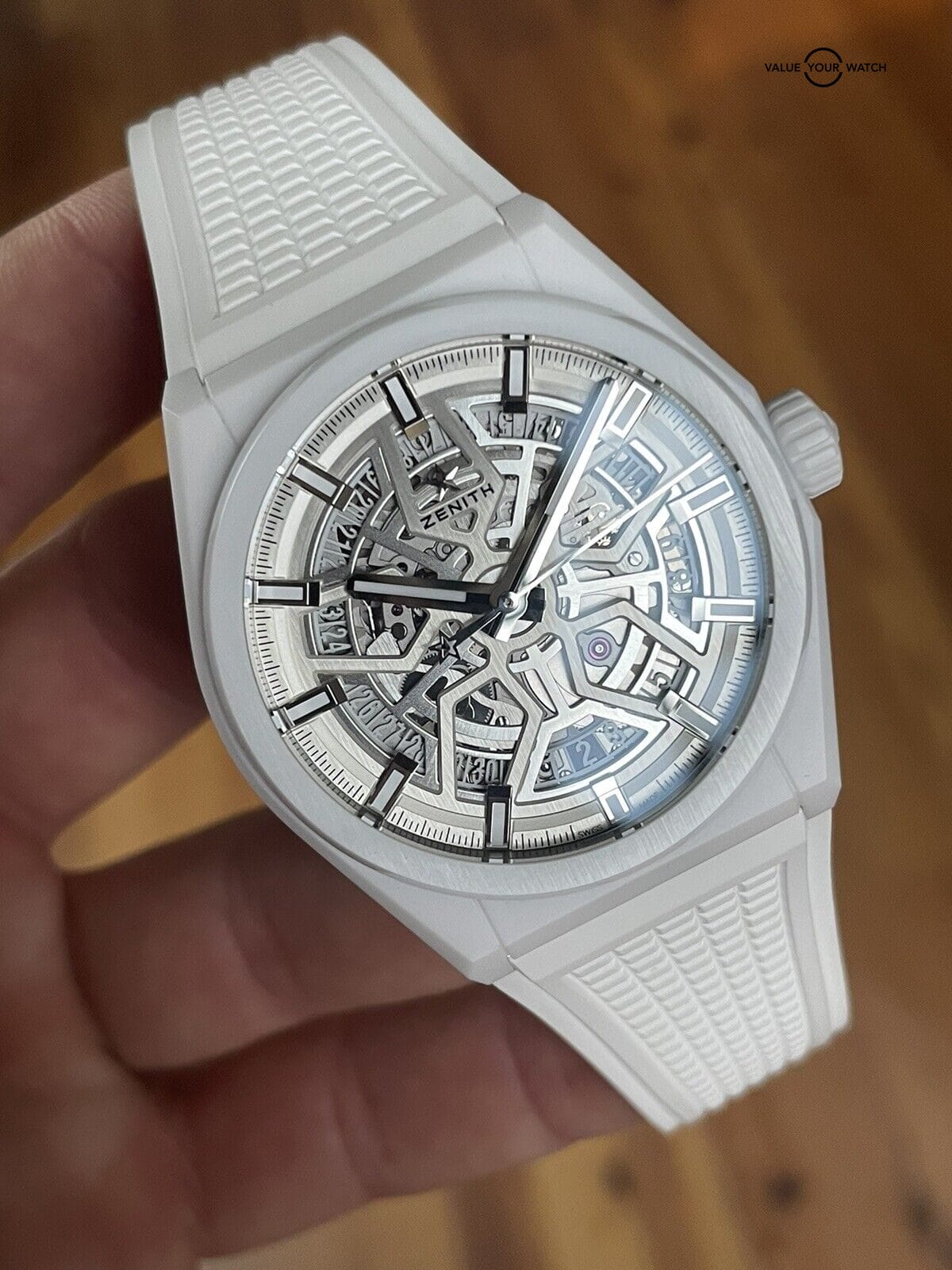 Zenith Defy Classic 41mm White Ceramic Skeleton Dial ref. 49.9002.670/01.R792 - Image 3