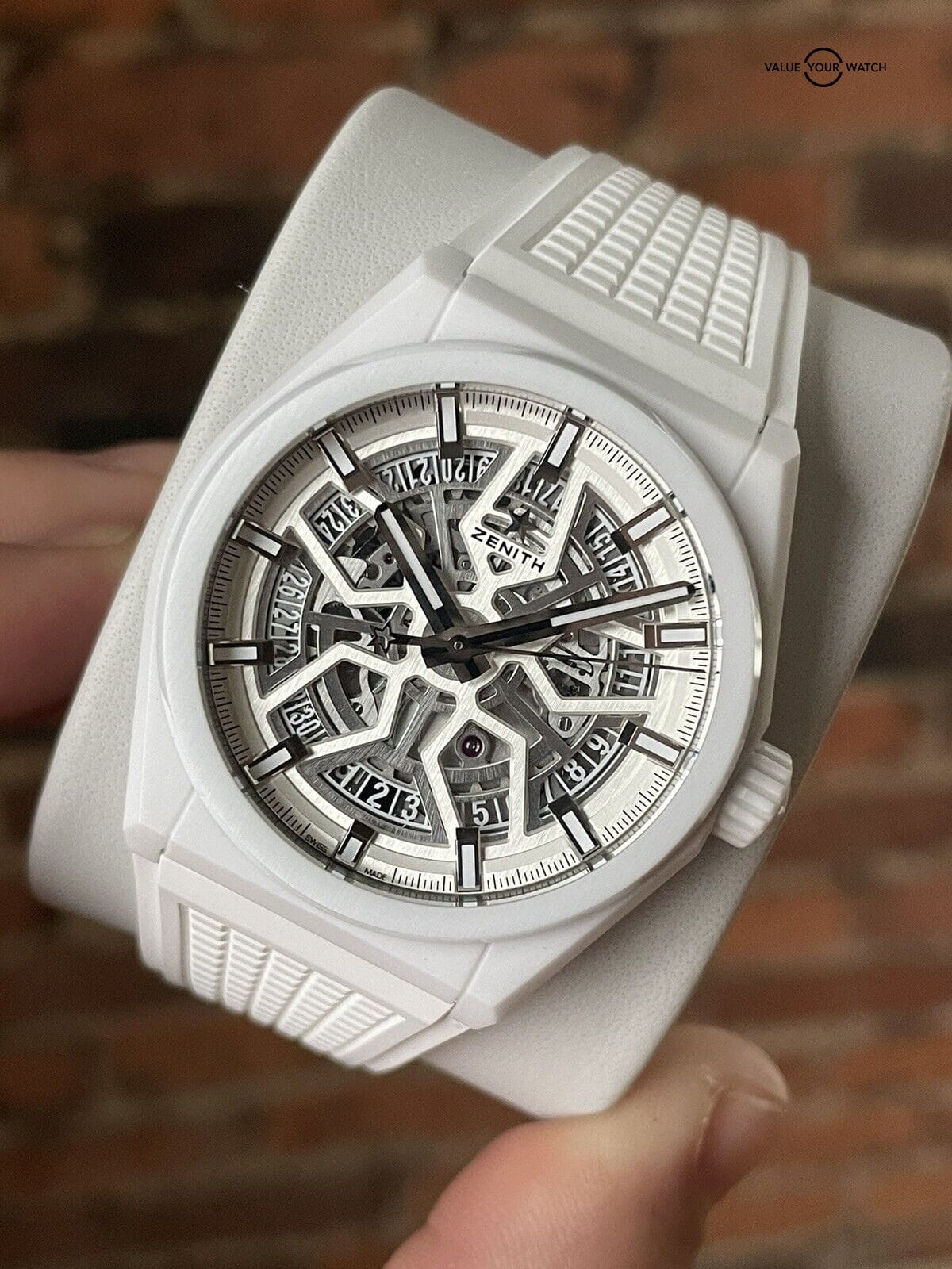 Zenith Defy Classic 41mm White Ceramic Skeleton Dial ref. 49.9002