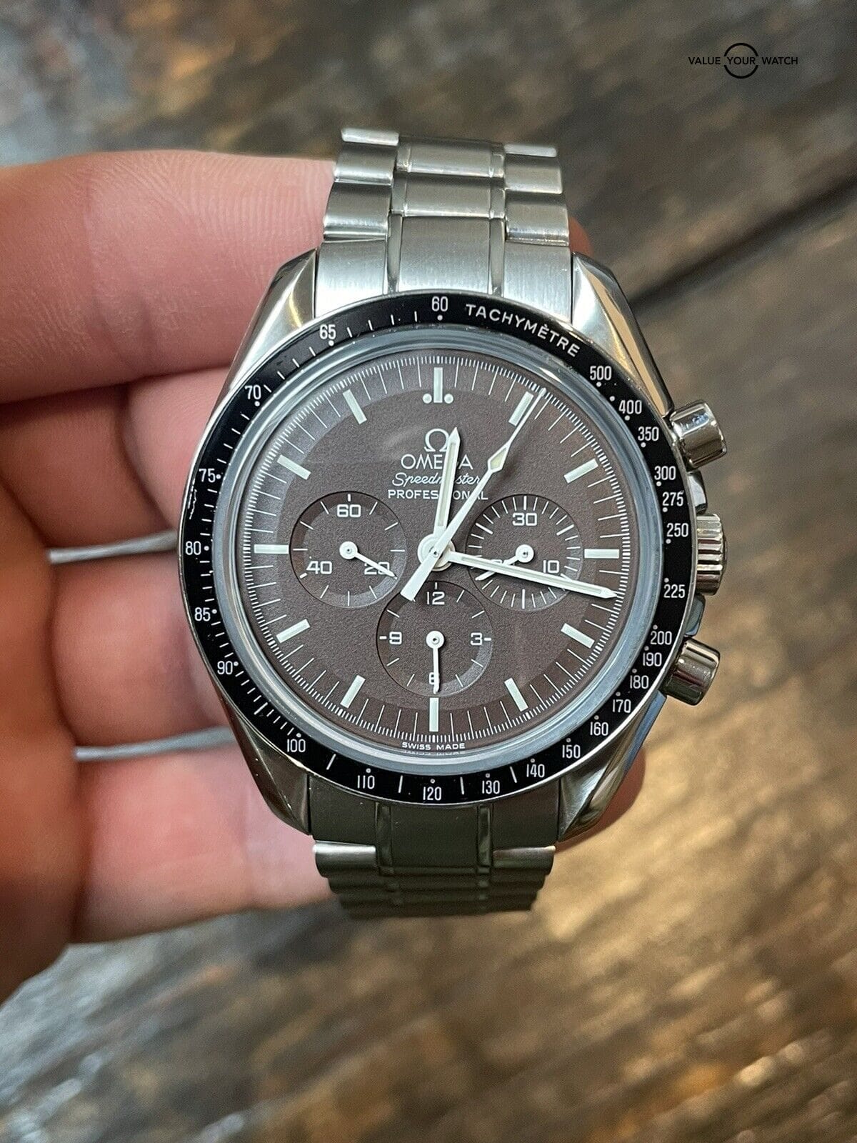 OMEGA Speedmaster Professional Moonwatch Sapphire Brown Dial 311.30.42.30.13.001 - Image 3