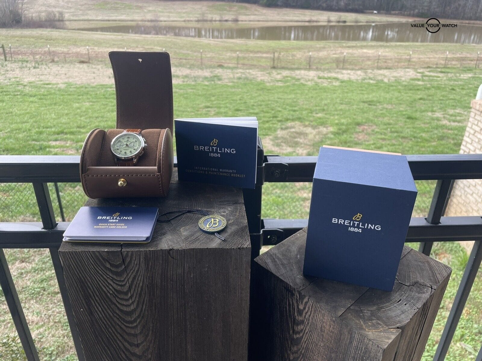 Breitling Premier B09 40 Pistachio Green Dial Manual Wind Chronograph AB0930 - Image 7