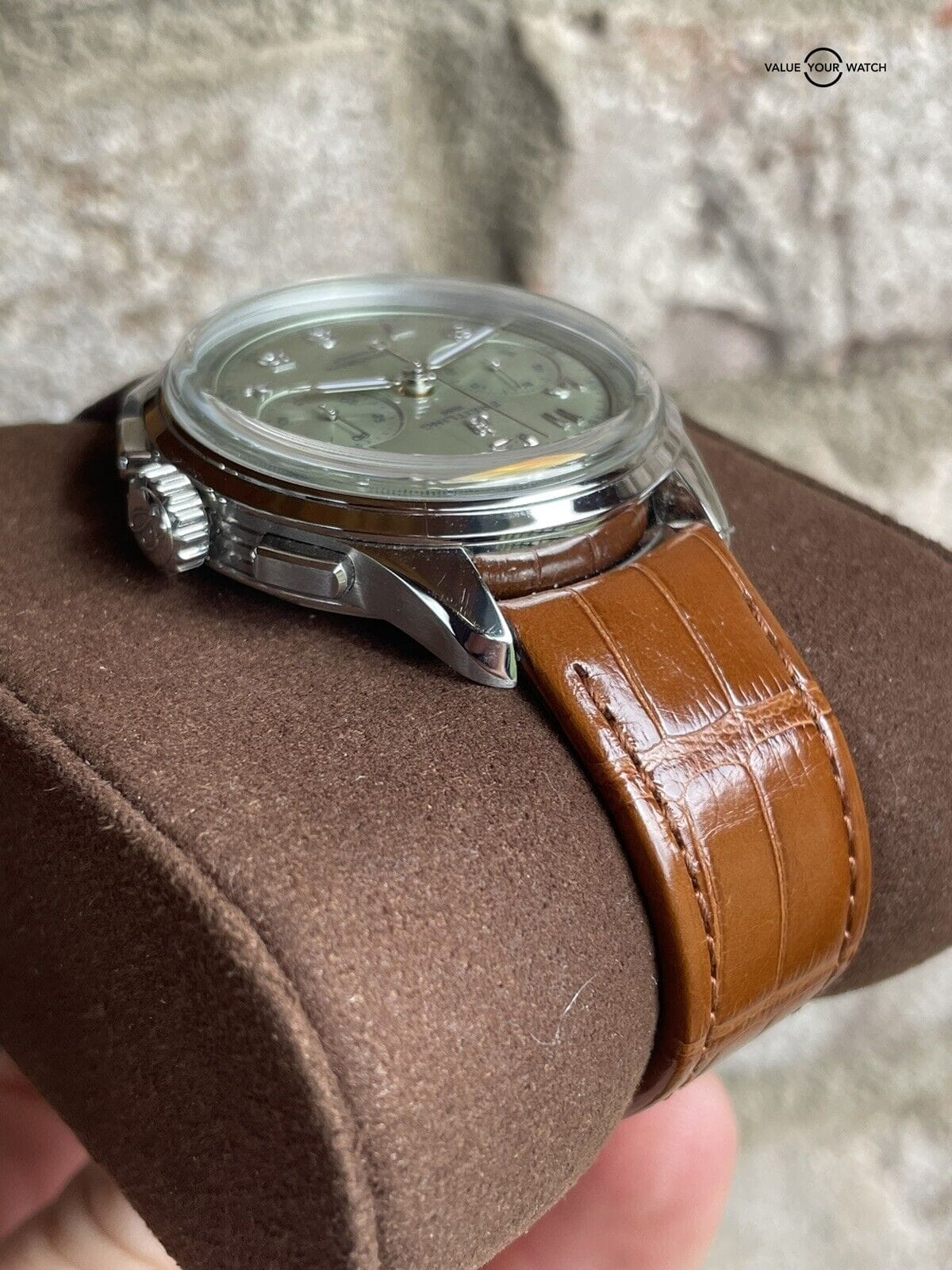 Breitling Premier B09 40 Pistachio Green Dial Manual Wind Chronograph AB0930 - Image 11