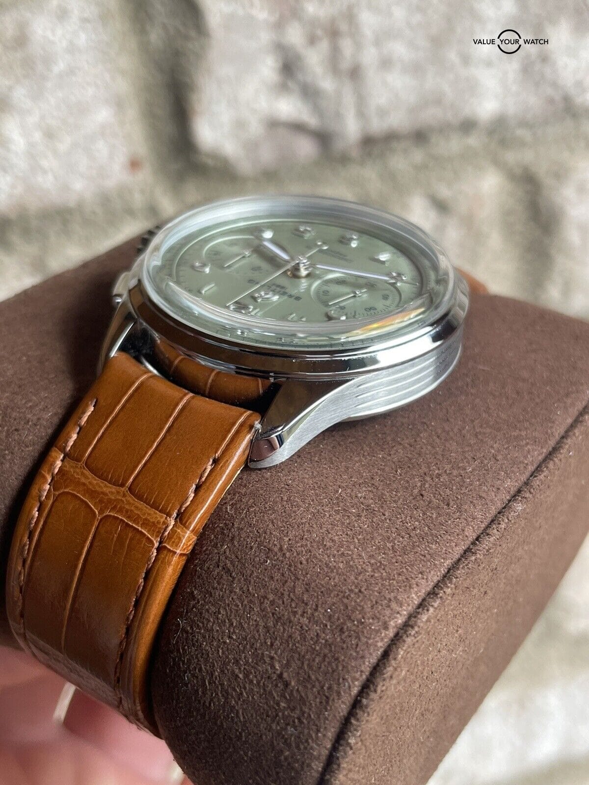 Breitling Premier B09 40 Pistachio Green Dial Manual Wind Chronograph AB0930 - Image 12