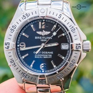 Breitling Colt Oceane 33 Black Dial Bracelet Stainless Steel Boxes A77350