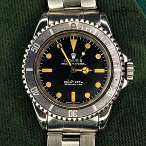 1968 Rolex Submariner No Date Stainless Steel 5513 Ghost Bezel Box/Papers