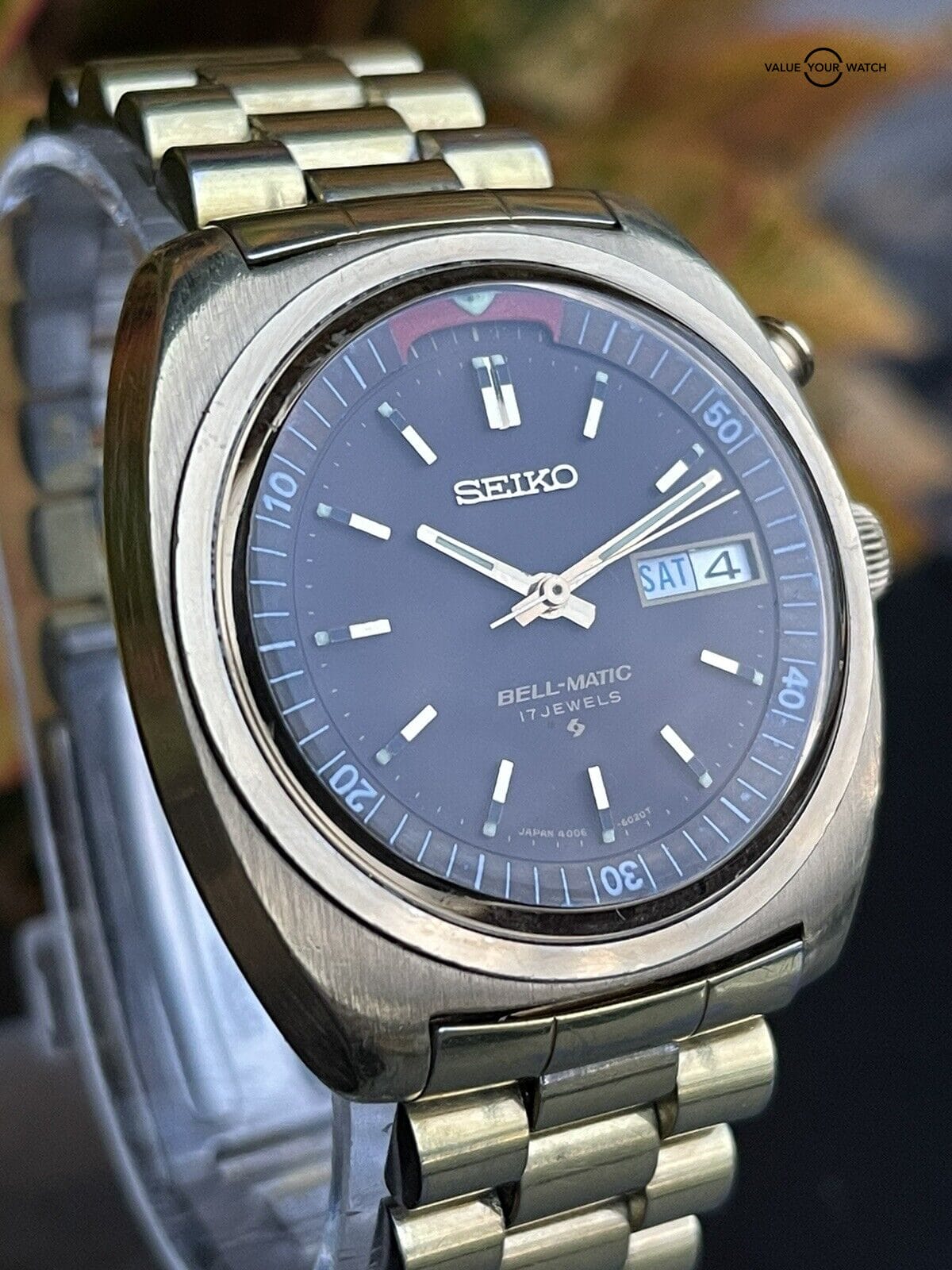 Vintage Seiko Bell-Matic 17 Jewels watch 4006-6030 Original Bracelet Runs  Estate : Value Your Watch