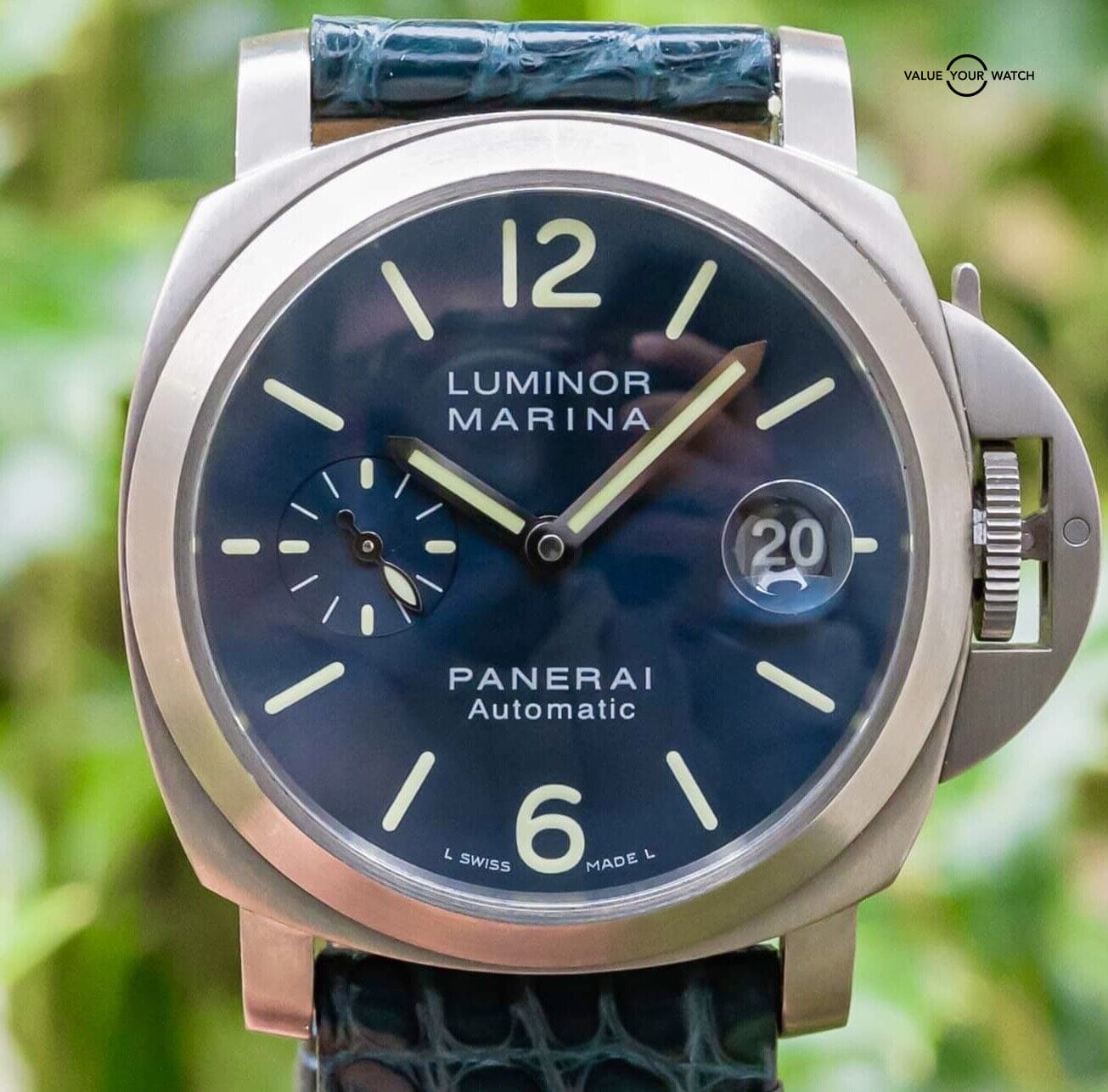 Panerai 282 Luminor Marina Blue Limited Edition of 250 Deploy PAM00282 PAM 00282 Value Your Watch