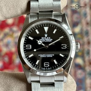 2008 36mm Rolex Explorer I 114270 Complete Set Box/Papers