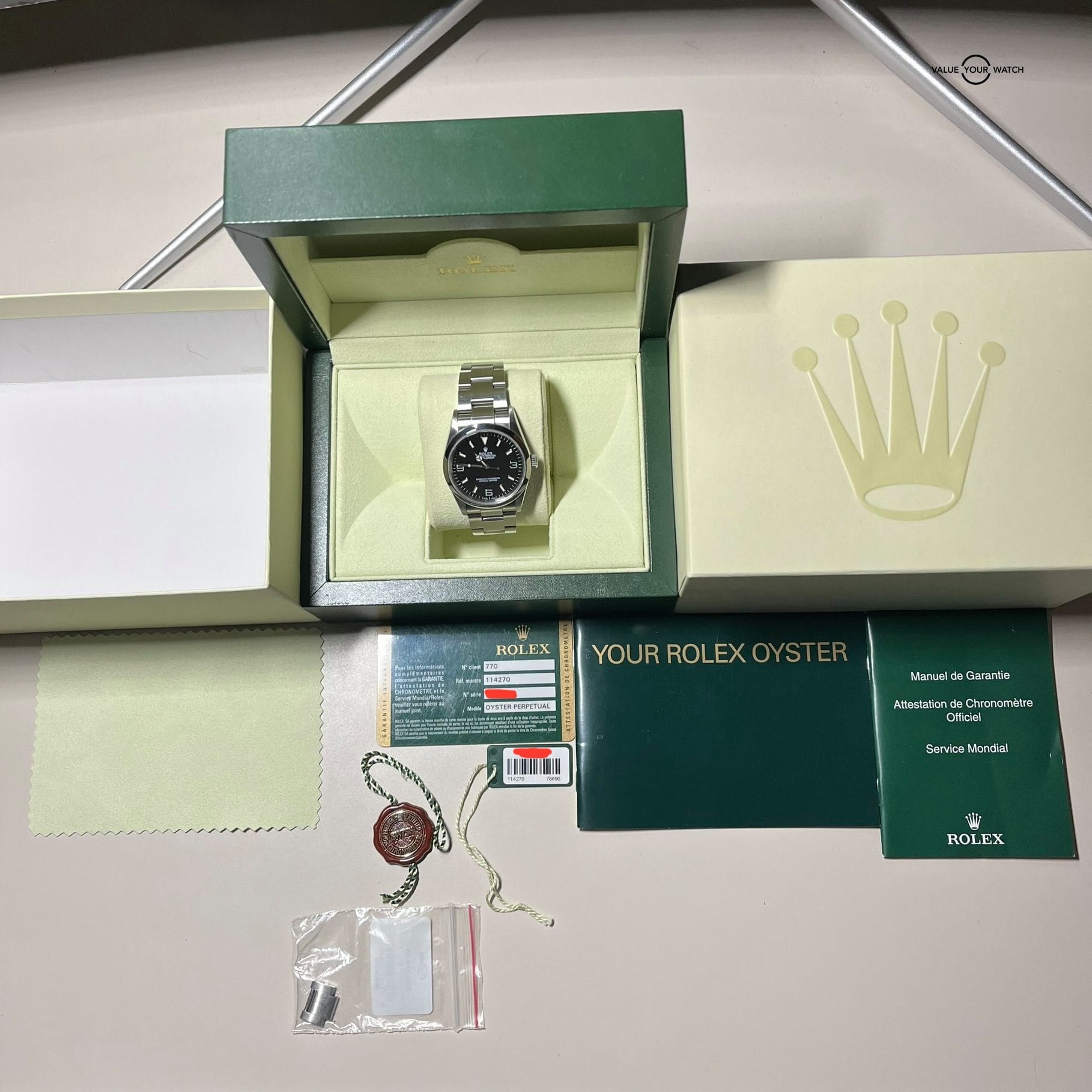 2008 36mm Rolex Explorer I 114270 Complete Set Box/Papers - Image 16
