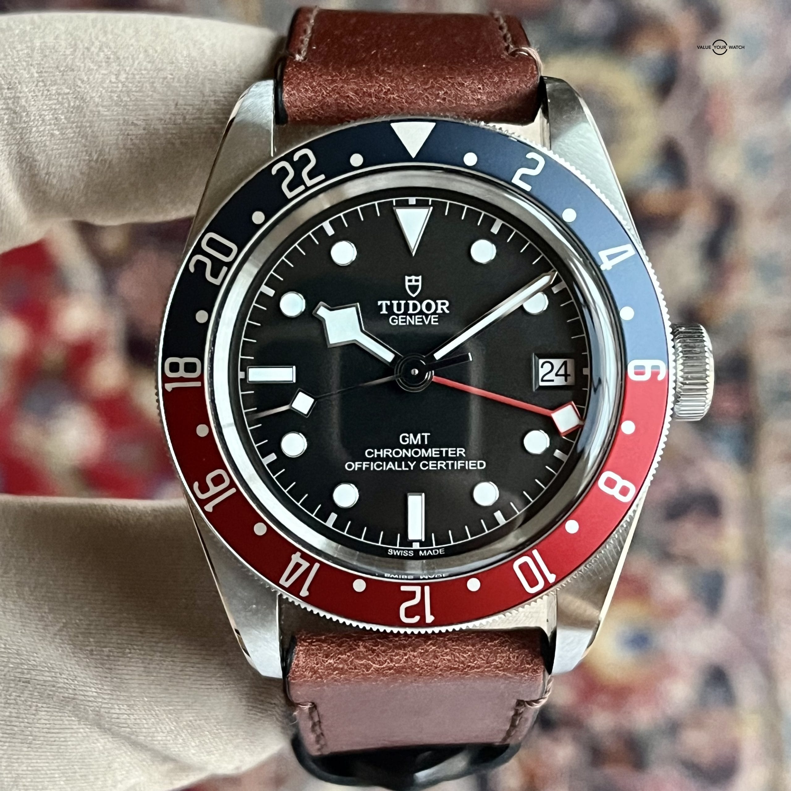 2021 41mm Tudor Black Bay GMT “Pepsi” Complete Set Box/Papers