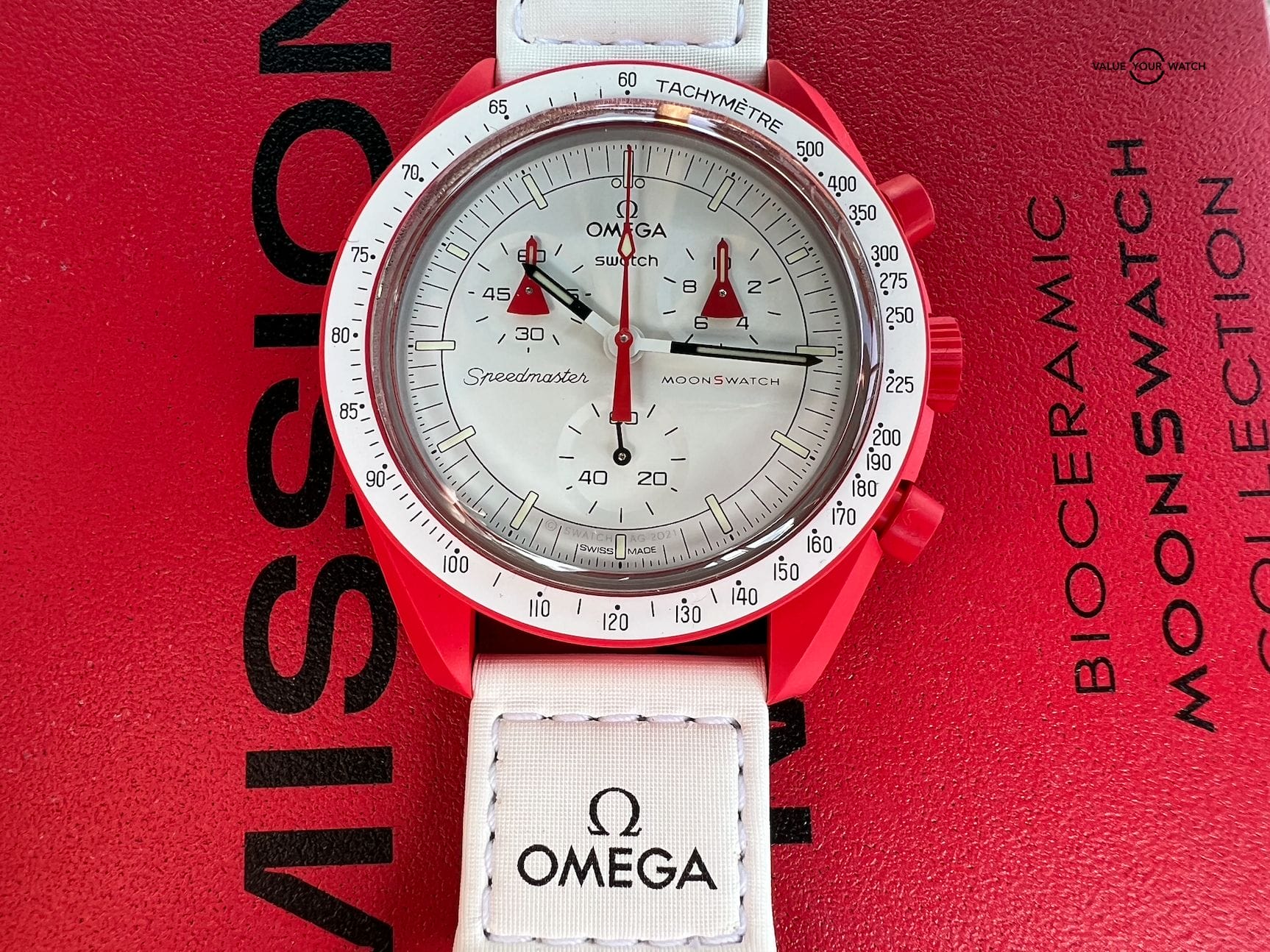Swatch x Omega Bioceramic Moonswatch Mission To Mars - Image 5