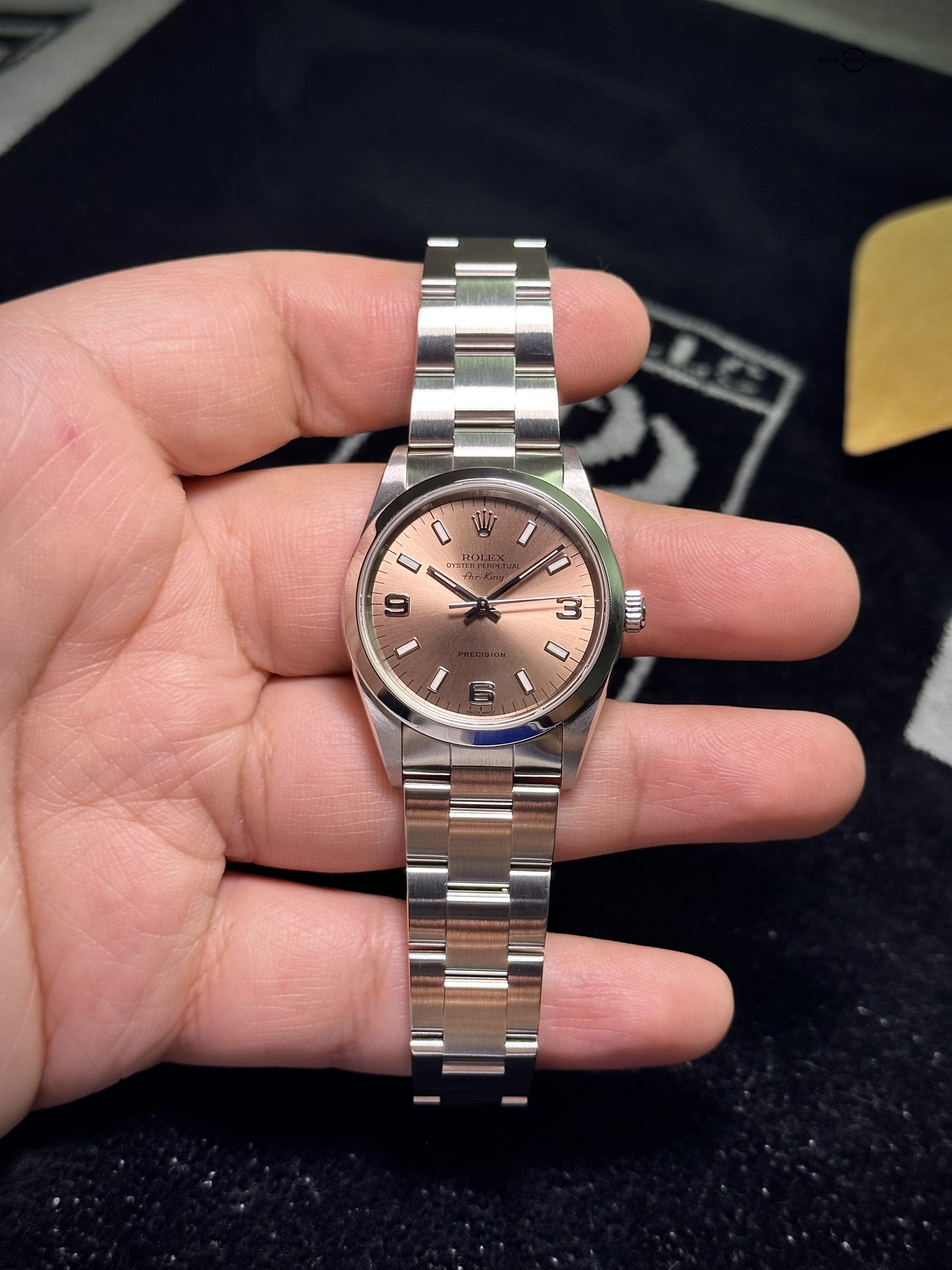 FULL SET Rolex Air King Salmon Dial - ref 14000 DOUBLE BOX, PAPERS AND BOOKLET - Image 10