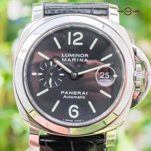 Panerai 104 Luminor Marina Black Boxes Alligator Deploy PAM00104 PAM 00104