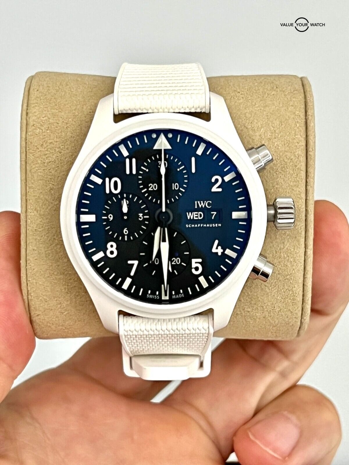 Unworn 2022 IWC Top Gun Lake Tahoe Pilot Chronograph Full Set Limited Edition