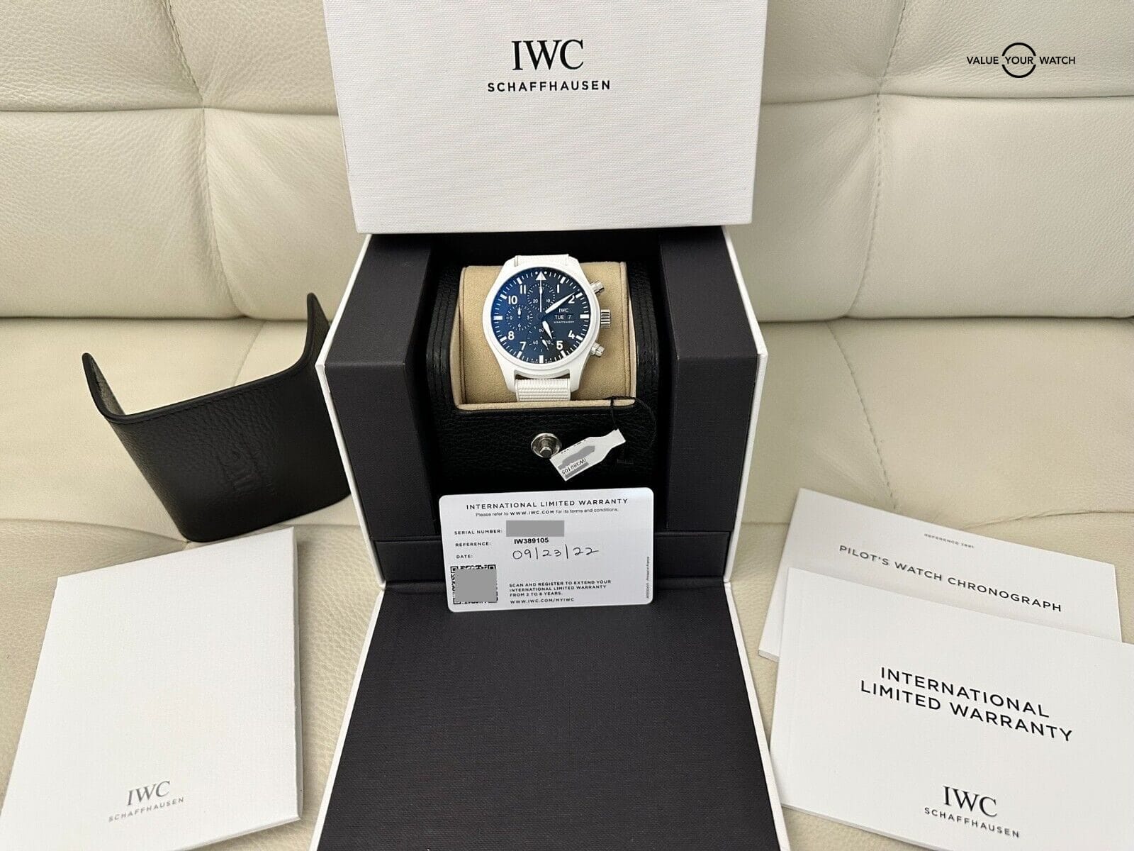 Unworn 2022 IWC Top Gun Lake Tahoe Pilot Chronograph Full Set Limited Edition - Image 4