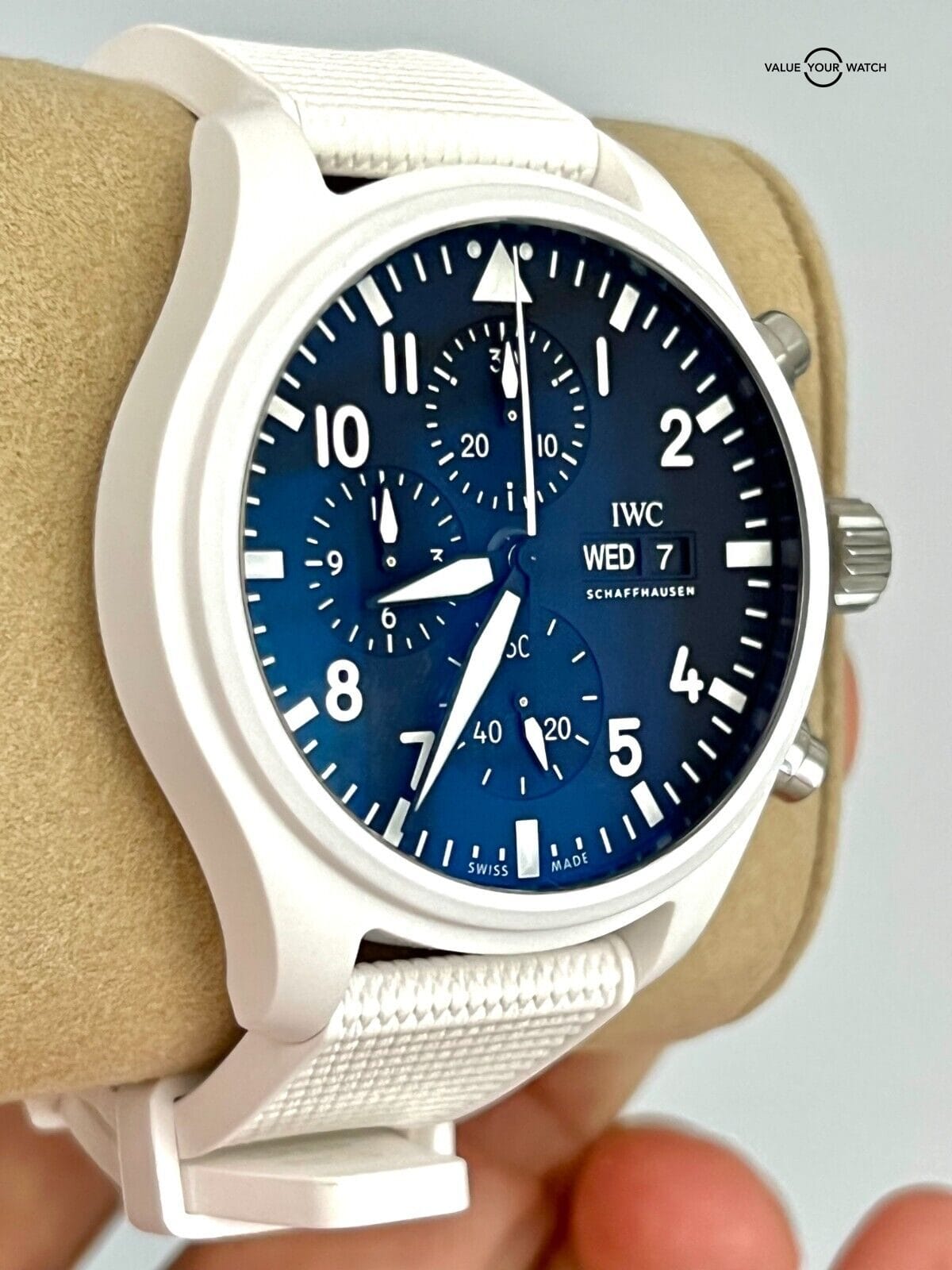 Unworn 2022 IWC Top Gun Lake Tahoe Pilot Chronograph Full Set Limited Edition - Image 6