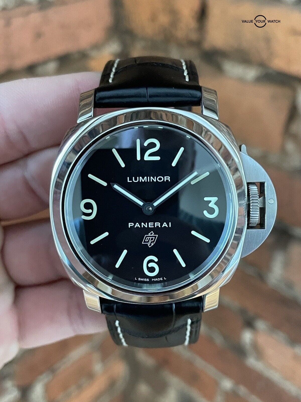 Panerai Luminor Base Logo Pam 1000 Manual Wind Stainless Steel Watch