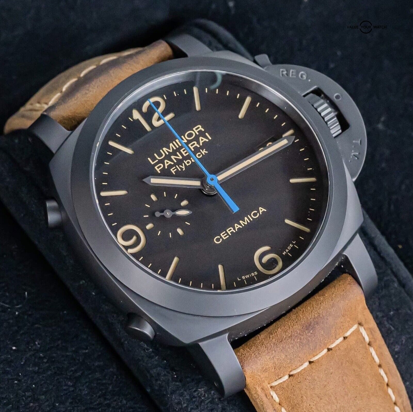 Panerai 580 Luminor Chrono Flyback 15K MSRP Box Papers PAM00580