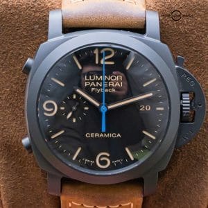 Panerai 580 Luminor Chrono Flyback $15K MSRP Box Papers PAM00580 PAM 00580