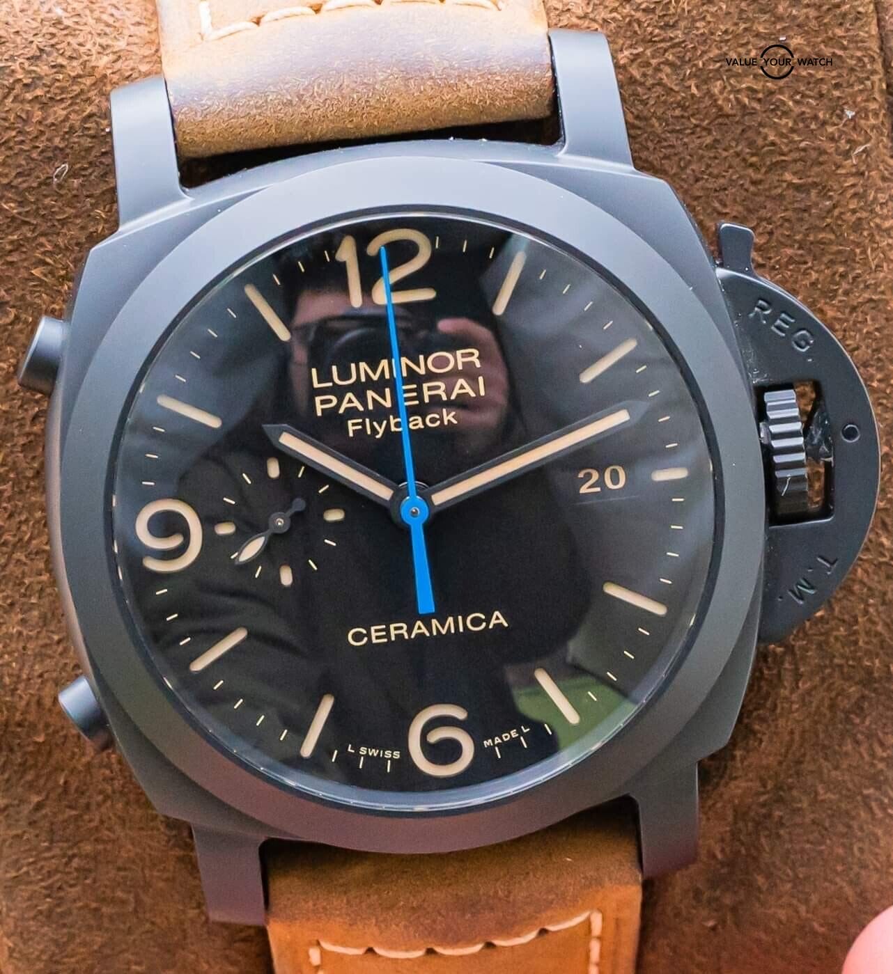 Panerai 580 Luminor Chrono Flyback 15K MSRP Box Papers PAM00580