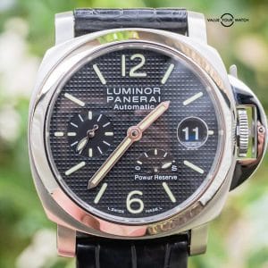 Panerai 241 Luminor Power Reserve Black Dial Black Alligator PAM00241 PAM 00241
