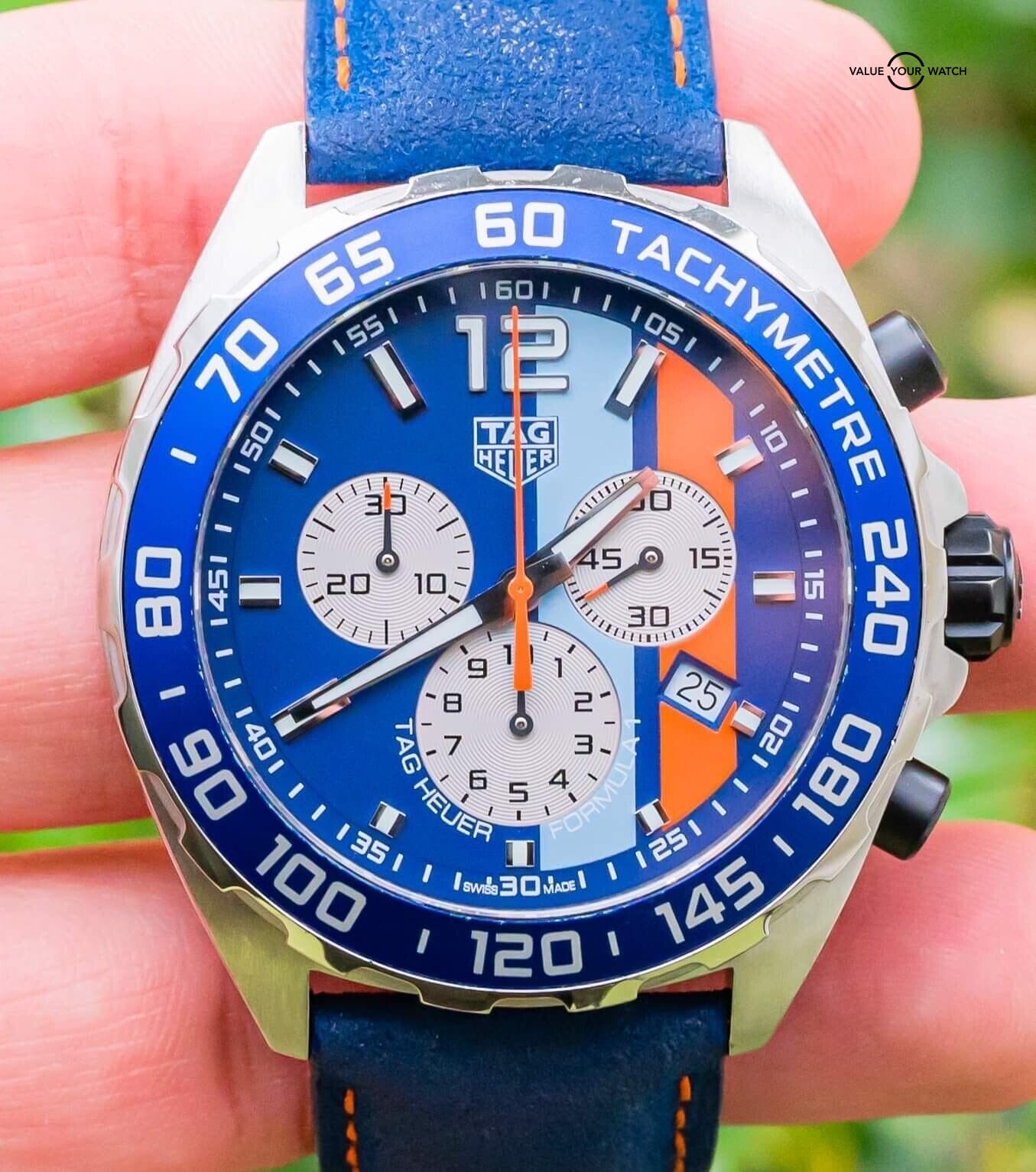 Tag Heuer Formula 1 Gulf Racing Special Edition Chronograph Blue