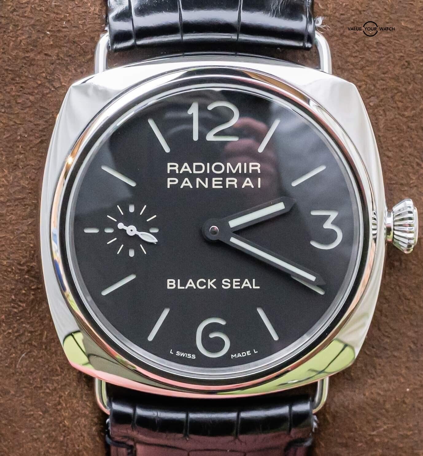 Panerai 183 Radiomir Black Seal 45 Black Complete Box Papers