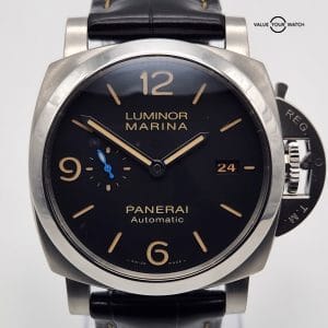 Panerai Luminor Marina 1950 Men&#8217;s Black Watch 3-Days &#8211; PAM01312 PAM1312 w/ Box &amp; Papers (SOLD)