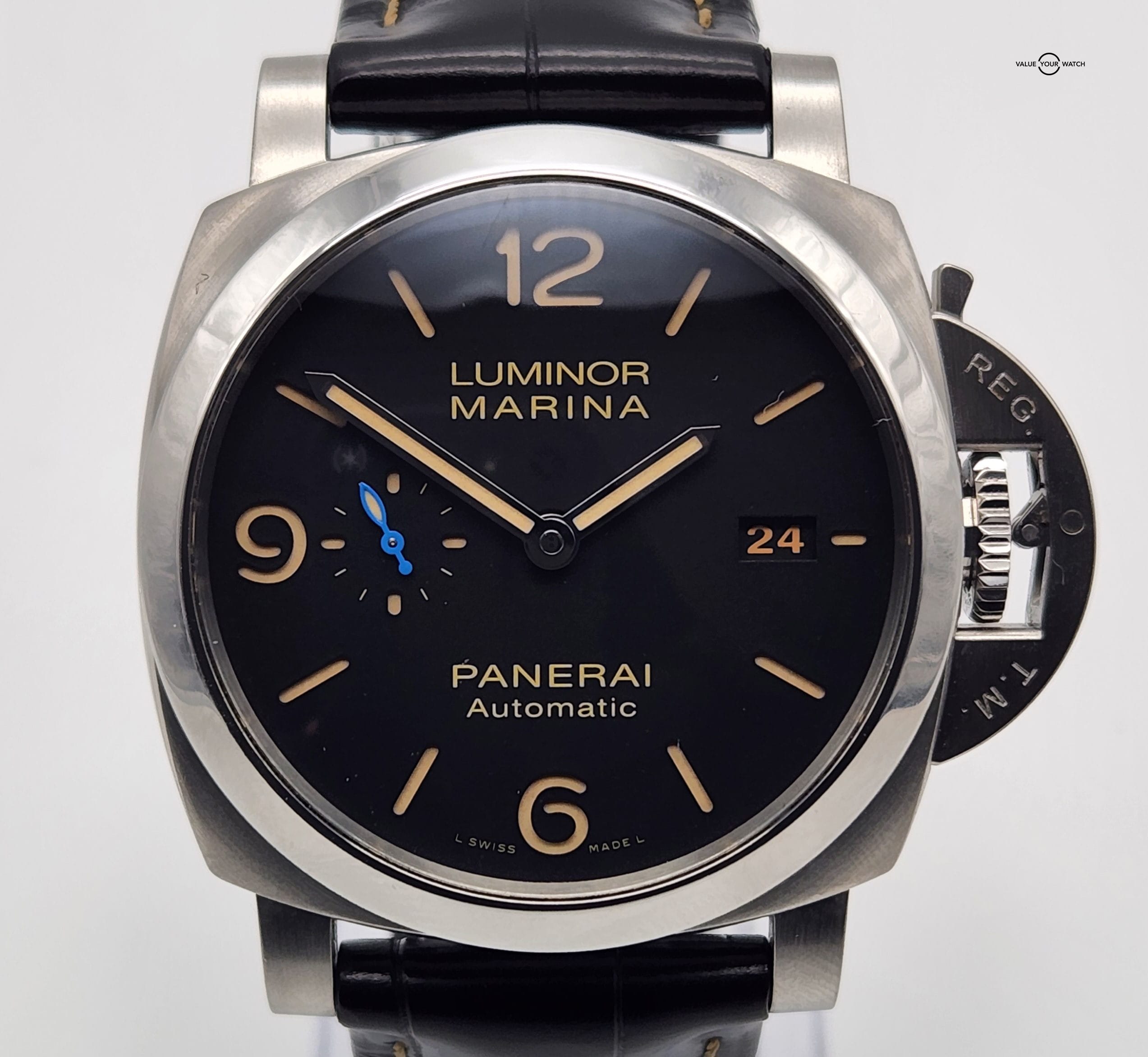 Panerai Luminor Marina 1950 Men's Black Watch 3-Days - PAM01312 PAM1312 w/ Box & Papers (SOLD)