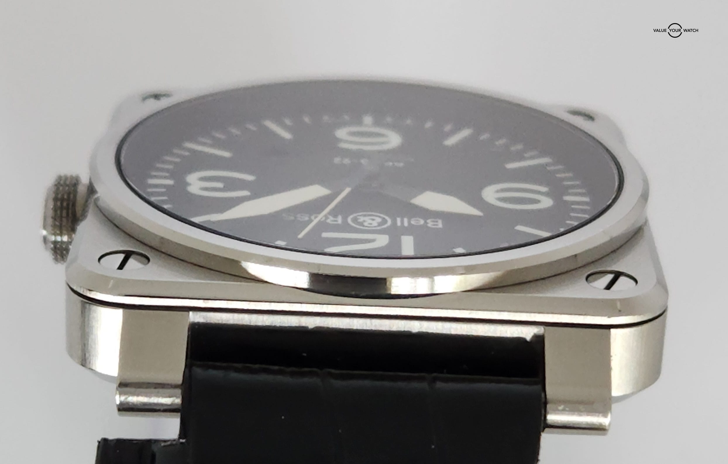 Bell & Ross Aviation BR0392-BLC-ST Black Steel 42mm Men's Watch w/ Box & Papers - Image 4