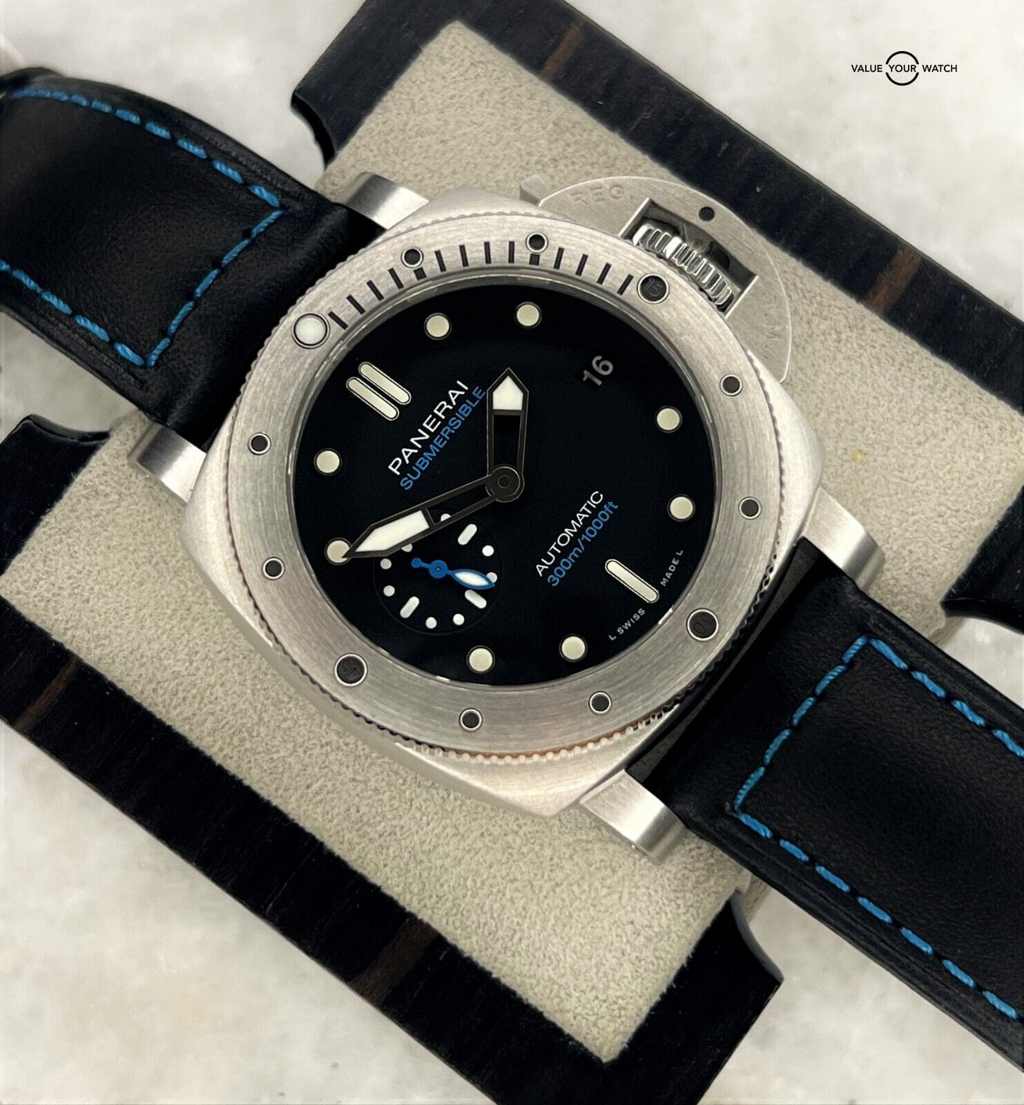 Panerai Luminor Submersible 42mm Automatic Stainless Steel PAM 00973 Box/Papers! - Image 2