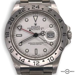 2005 Rolex Explorer II 16570 Polar White Men's 40mm Watch