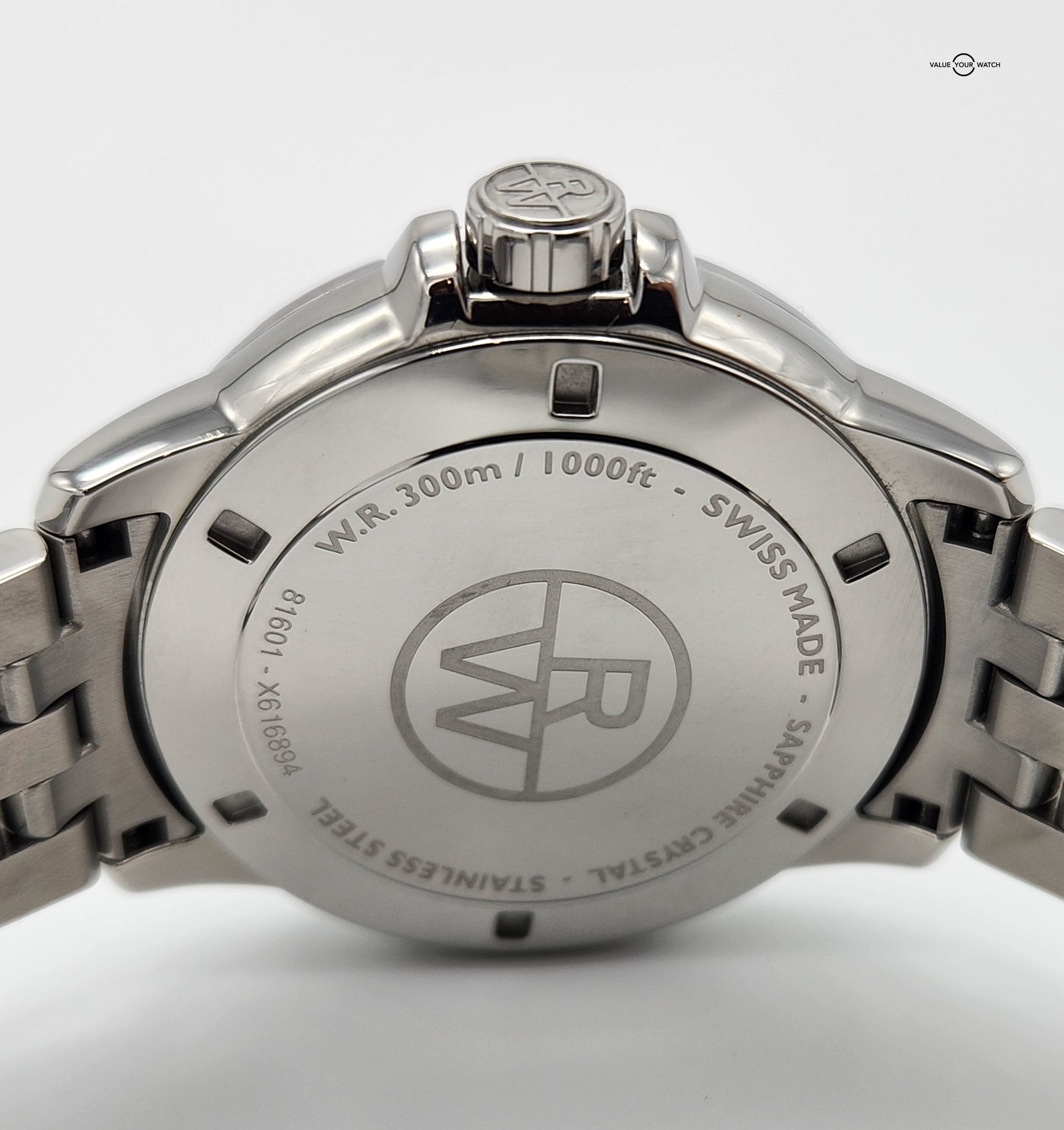 Raymond Weil Tango Classic Men's Grey Dial Quartz Watch 41 mm, stainless steel bracelet, grey dial, Roman numerals 8160-ST-00608 - Image 8