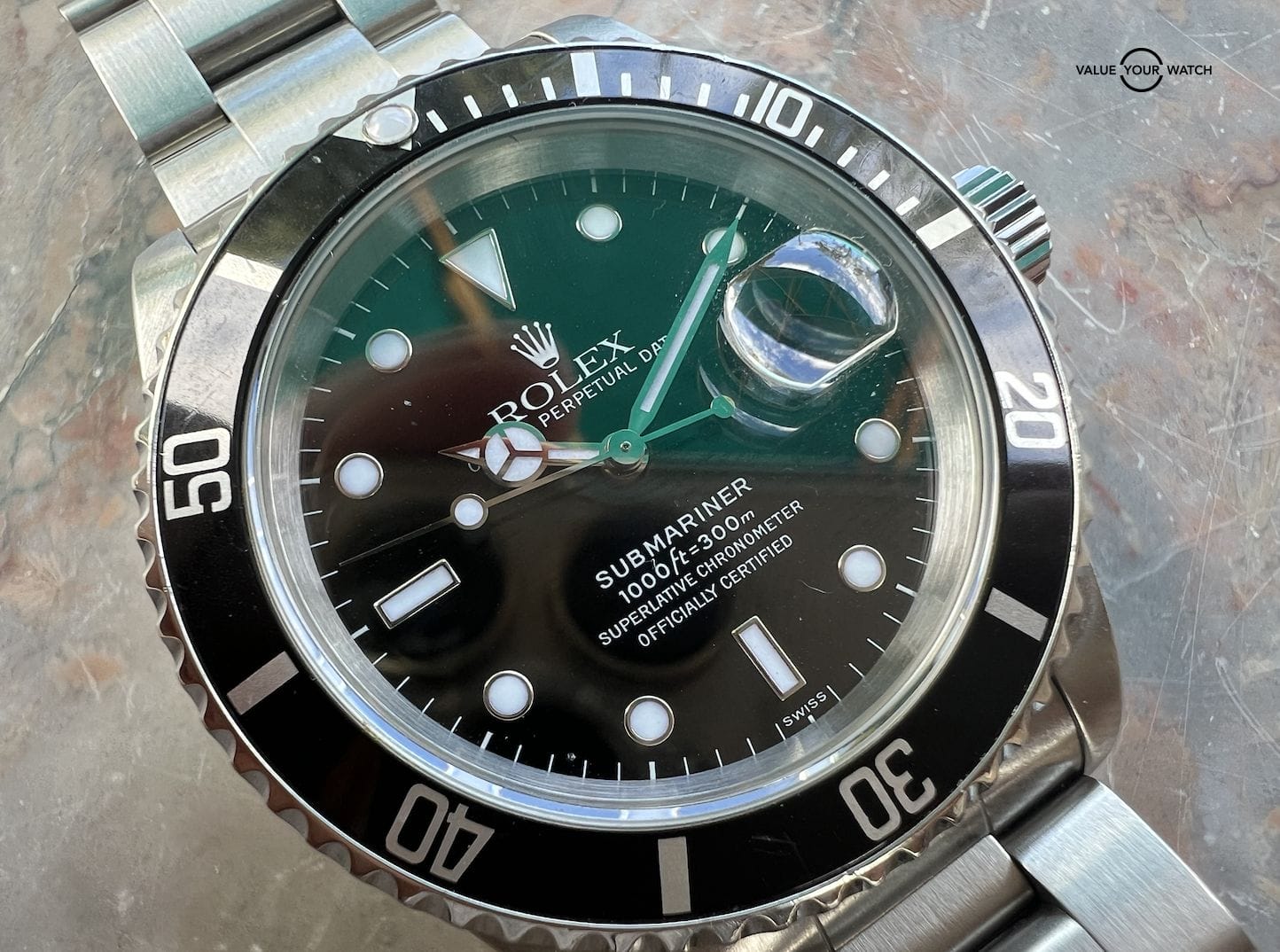 Rolex Submariner Men's Black Watch - 16610 - Image 3