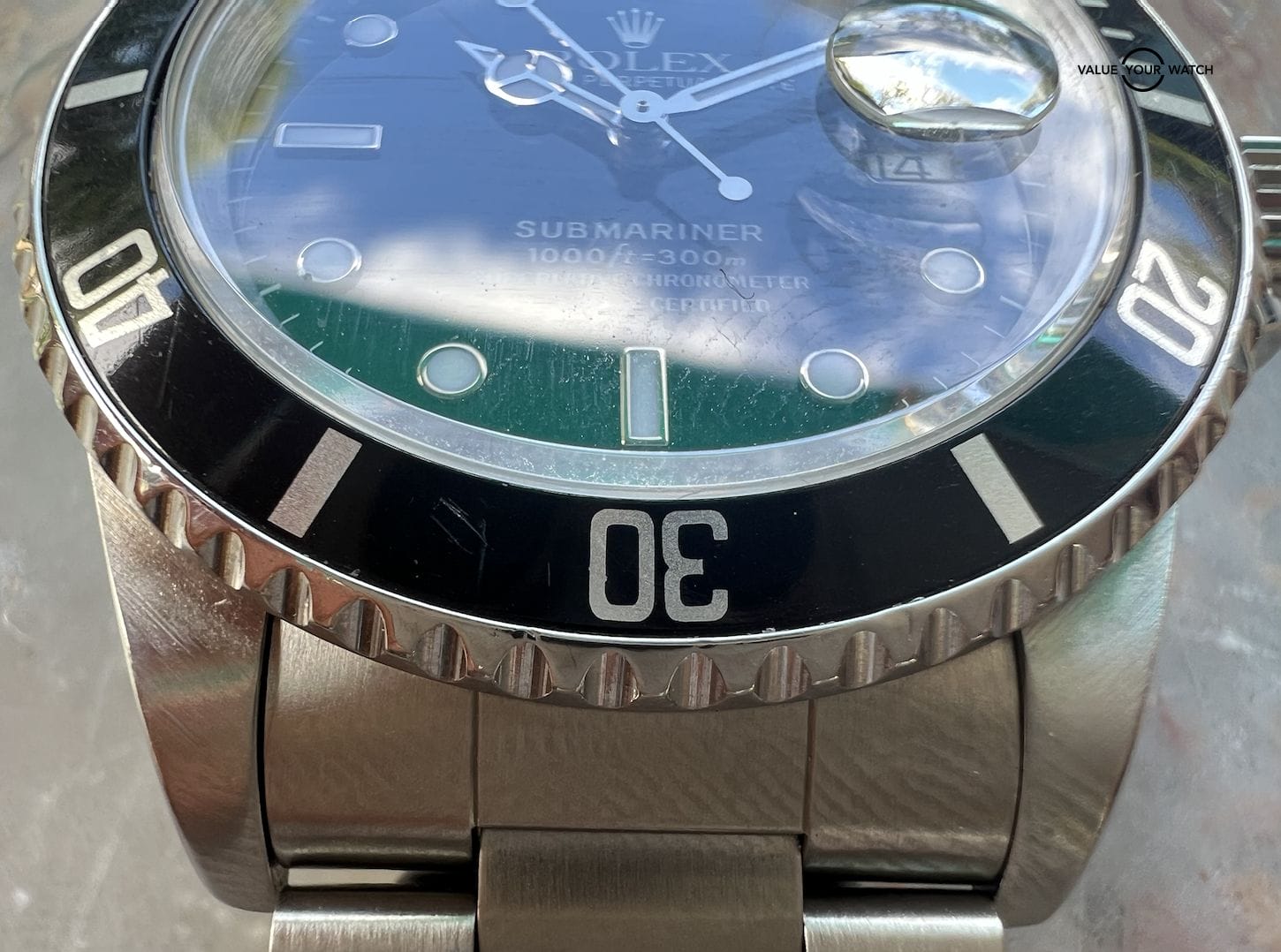 Rolex Men's Submariner Green Dial Watch