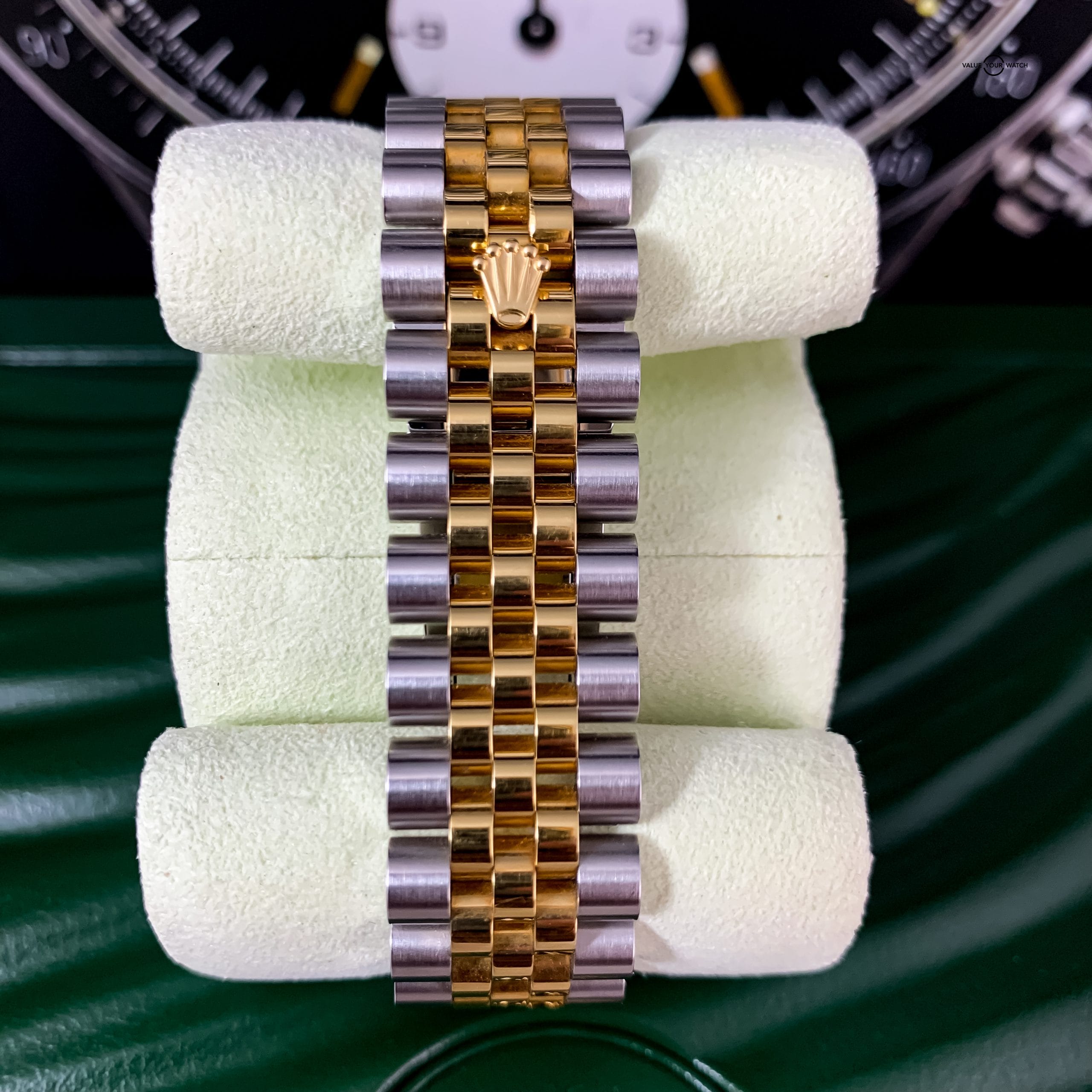 GENTS TWO-TONE STAINLESS STEEL ROLEX STYLE BRACELET