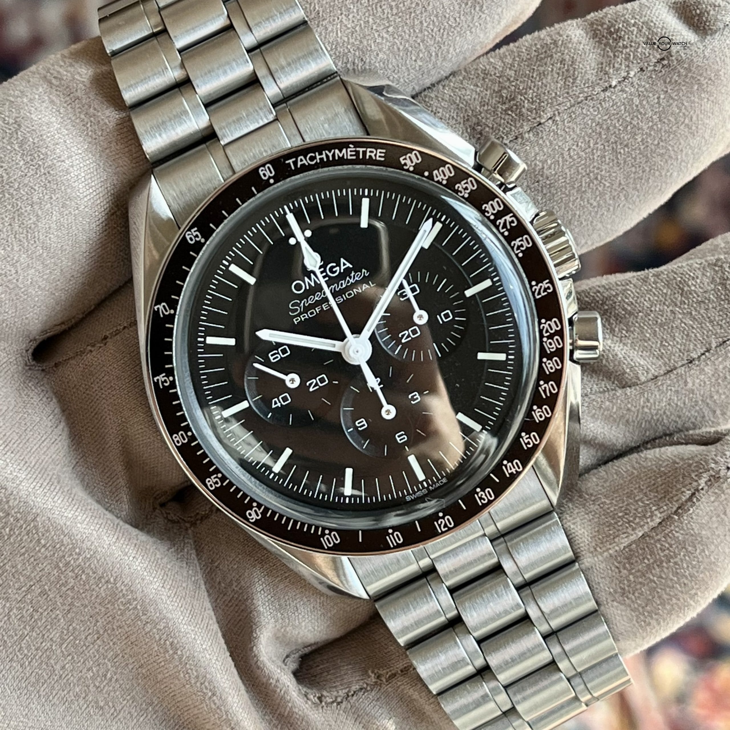 2022 42mm Omega Speedmaster Moonwatch Professional Hesalite Complete Set Box/Papers - Image 5