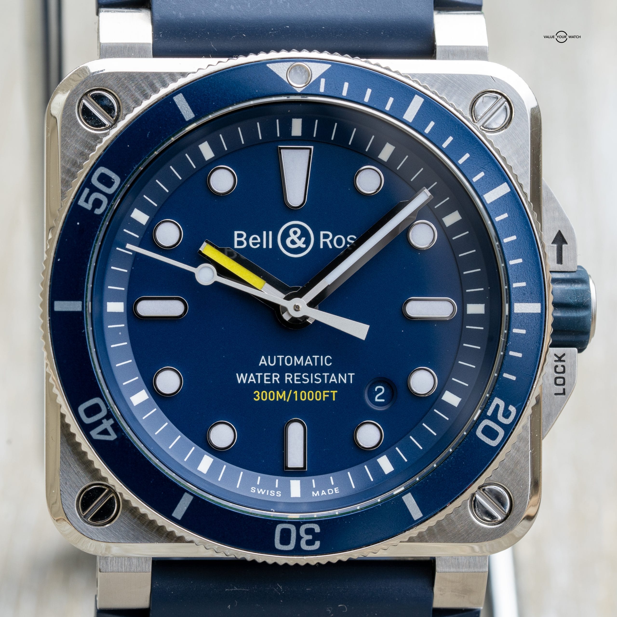 Bell & Ross BR 03-92 Diver Blue Dial Automatic 42mm Stainless Steel Men's Watch