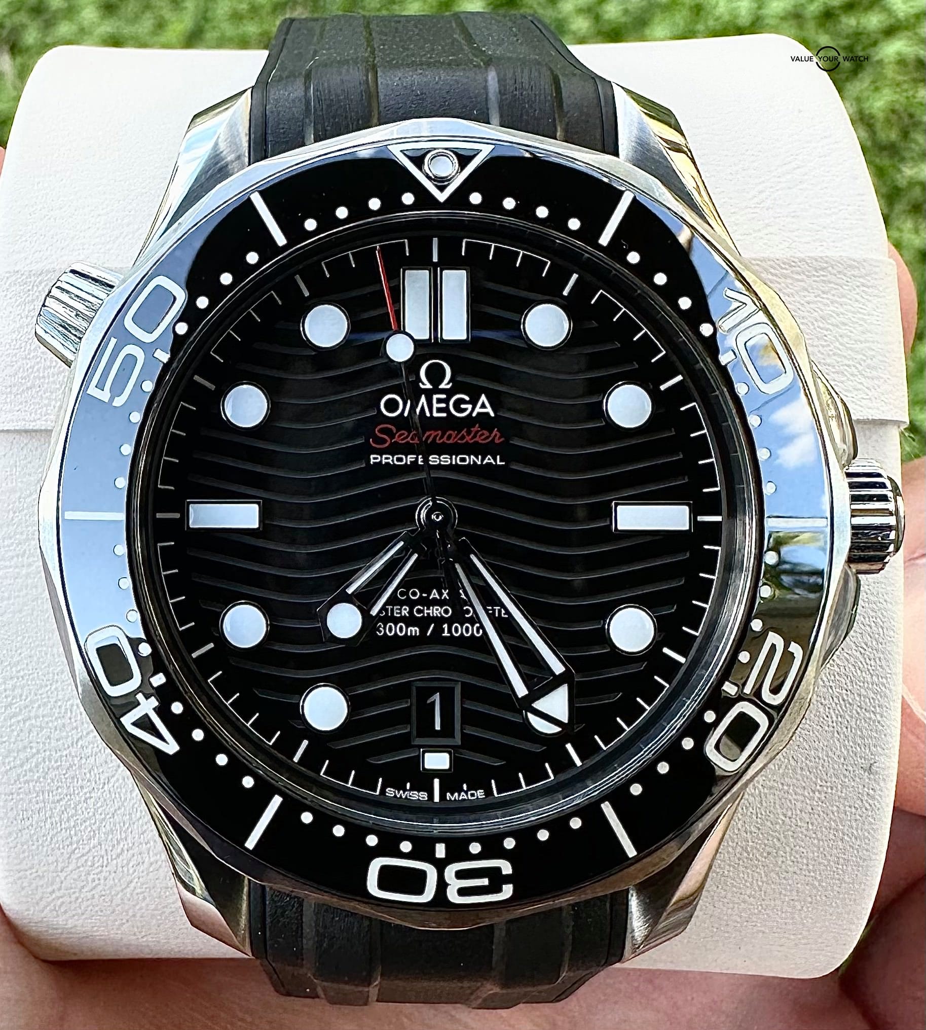 Omega Seamaster Diver 300M 42mm Black Wave Steel Complete 210.32.42.20.01.001
