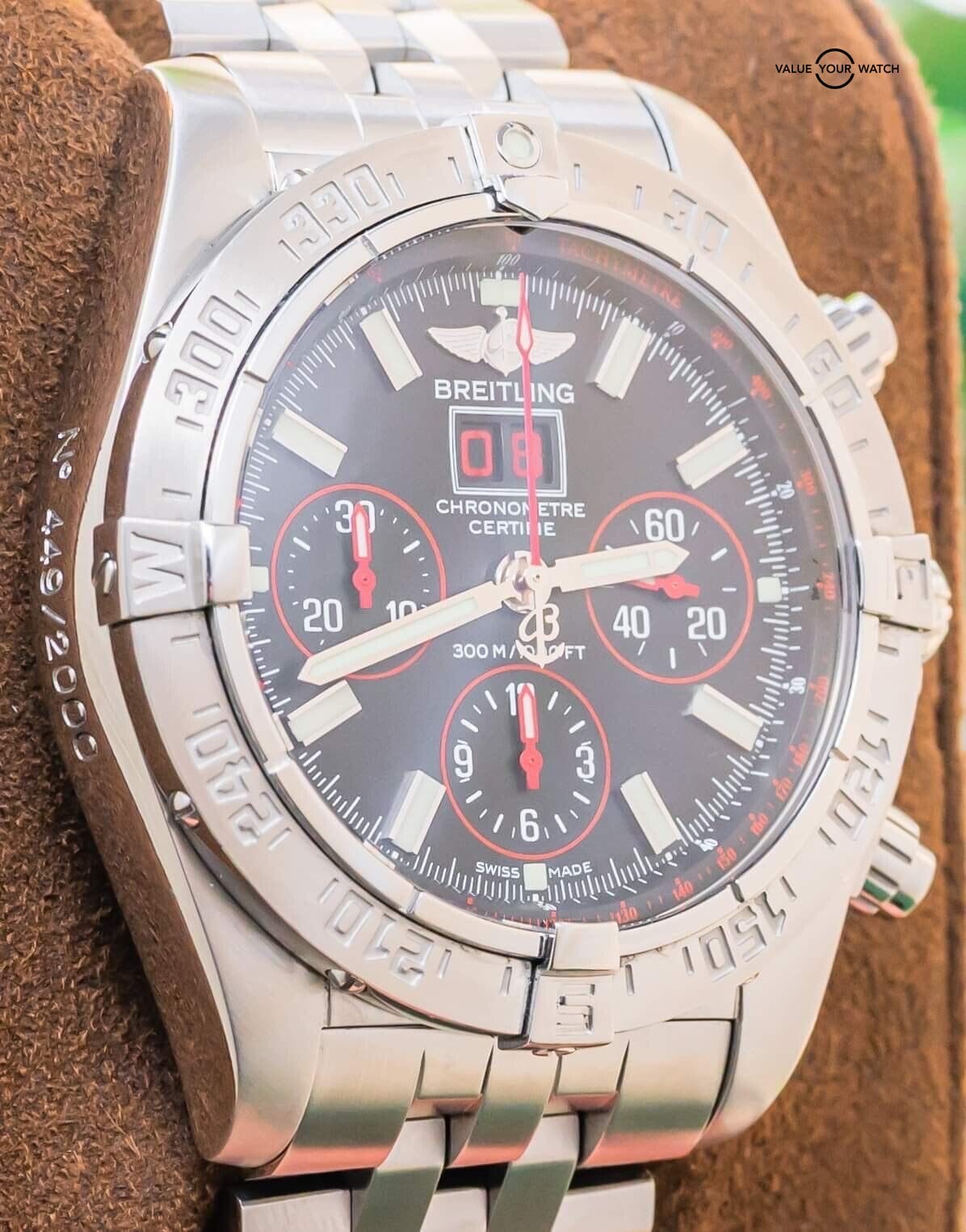 Breitling blackbird red hot sale strike limited edition