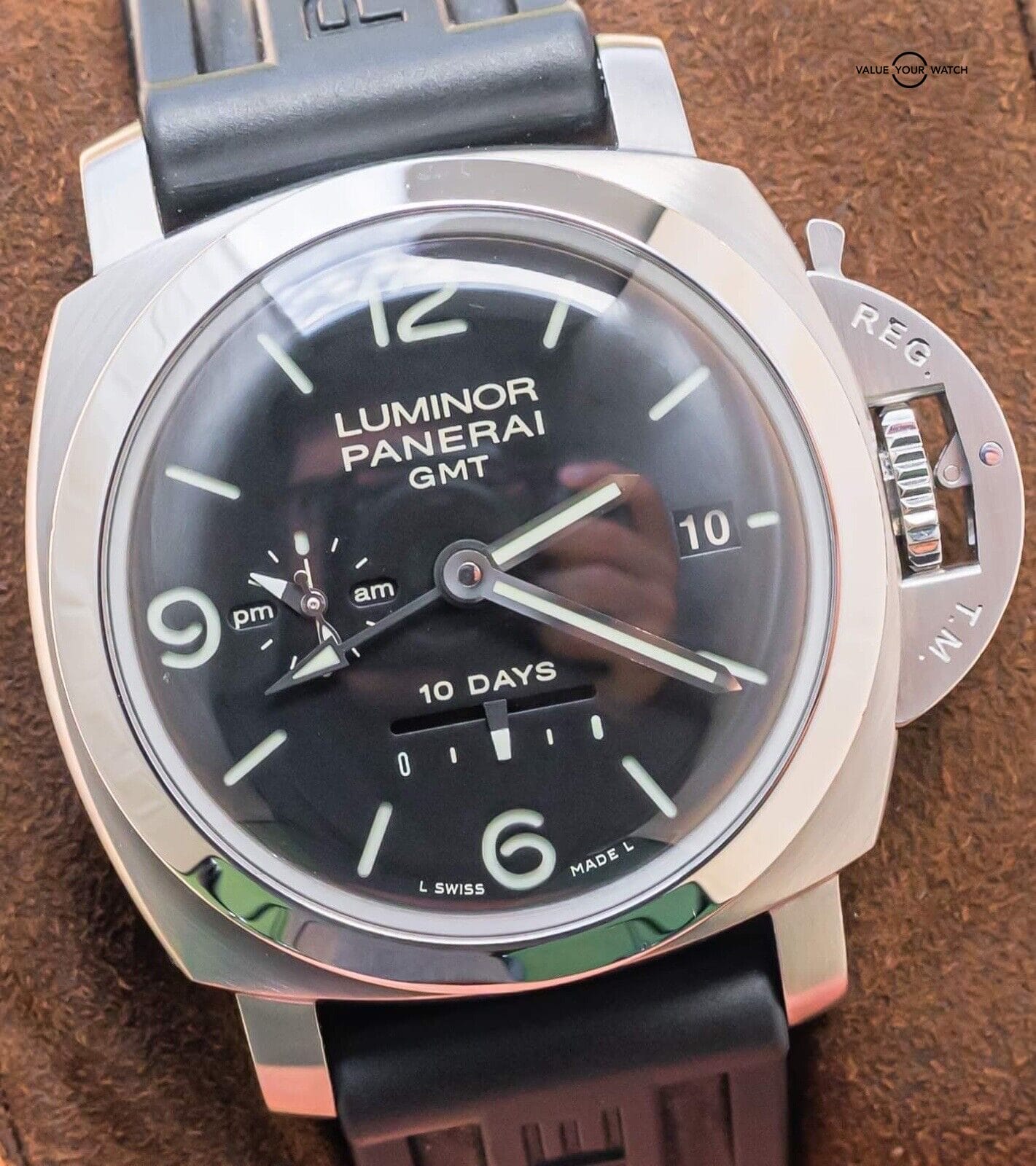 Panerai 270 Luminor 10 Days GMT 13K MSRP Boxes Papers Black