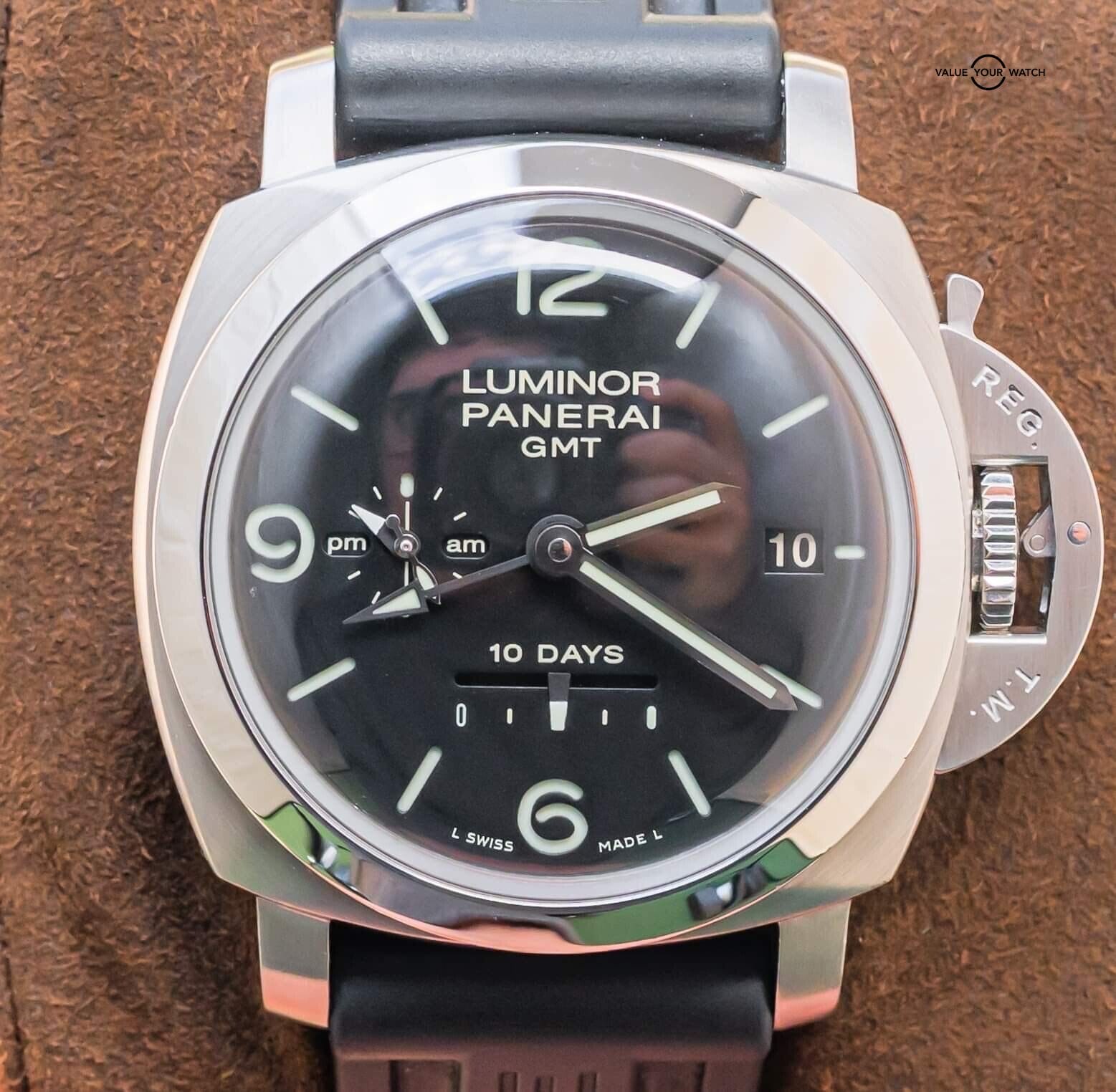 Panerai 270 Luminor 10 Days GMT 13K MSRP Boxes Papers Black