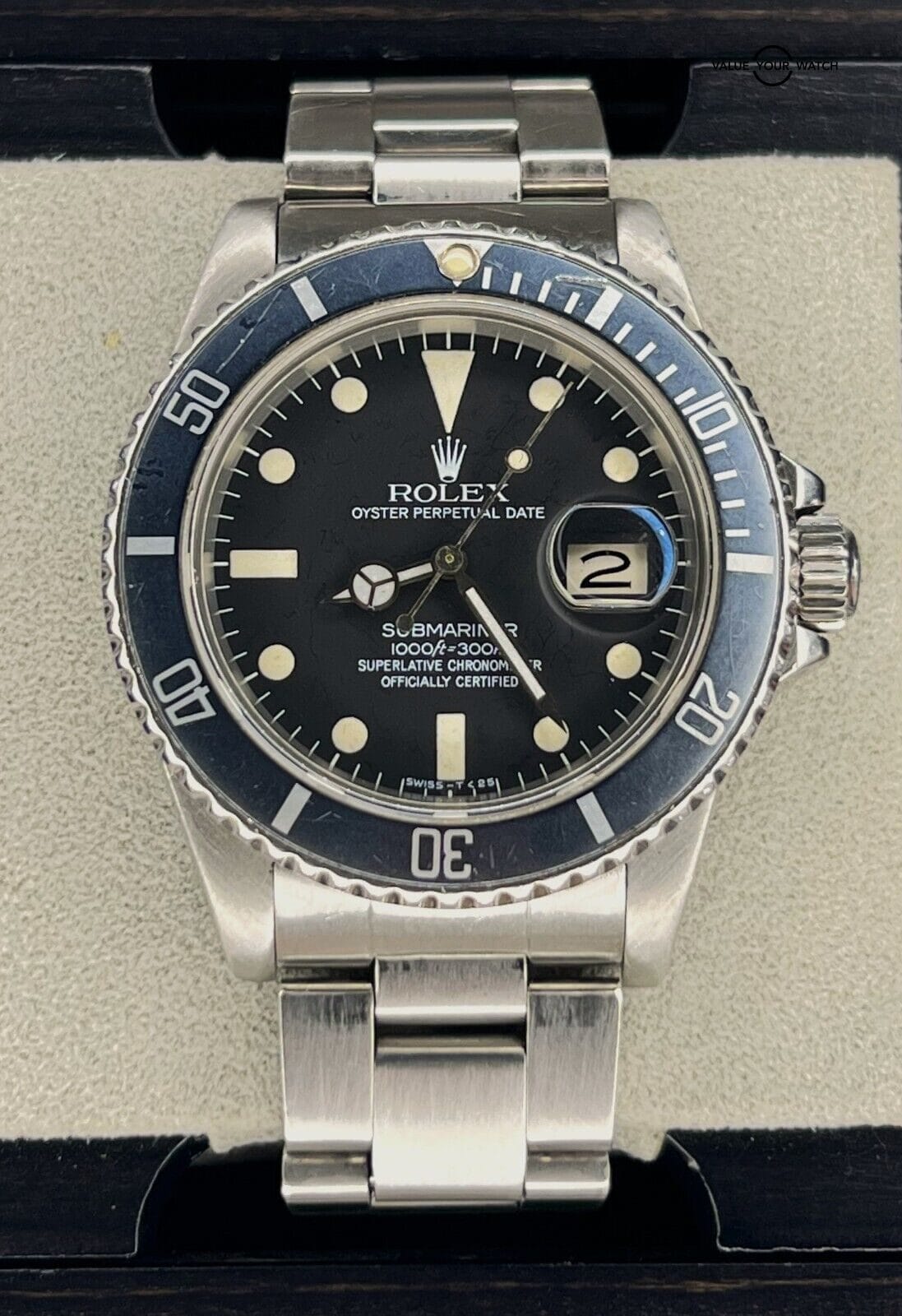 Vintage Rolex Submariner 16800 Matte Dial 1984 Stainless Steel Boxes/Booklets!