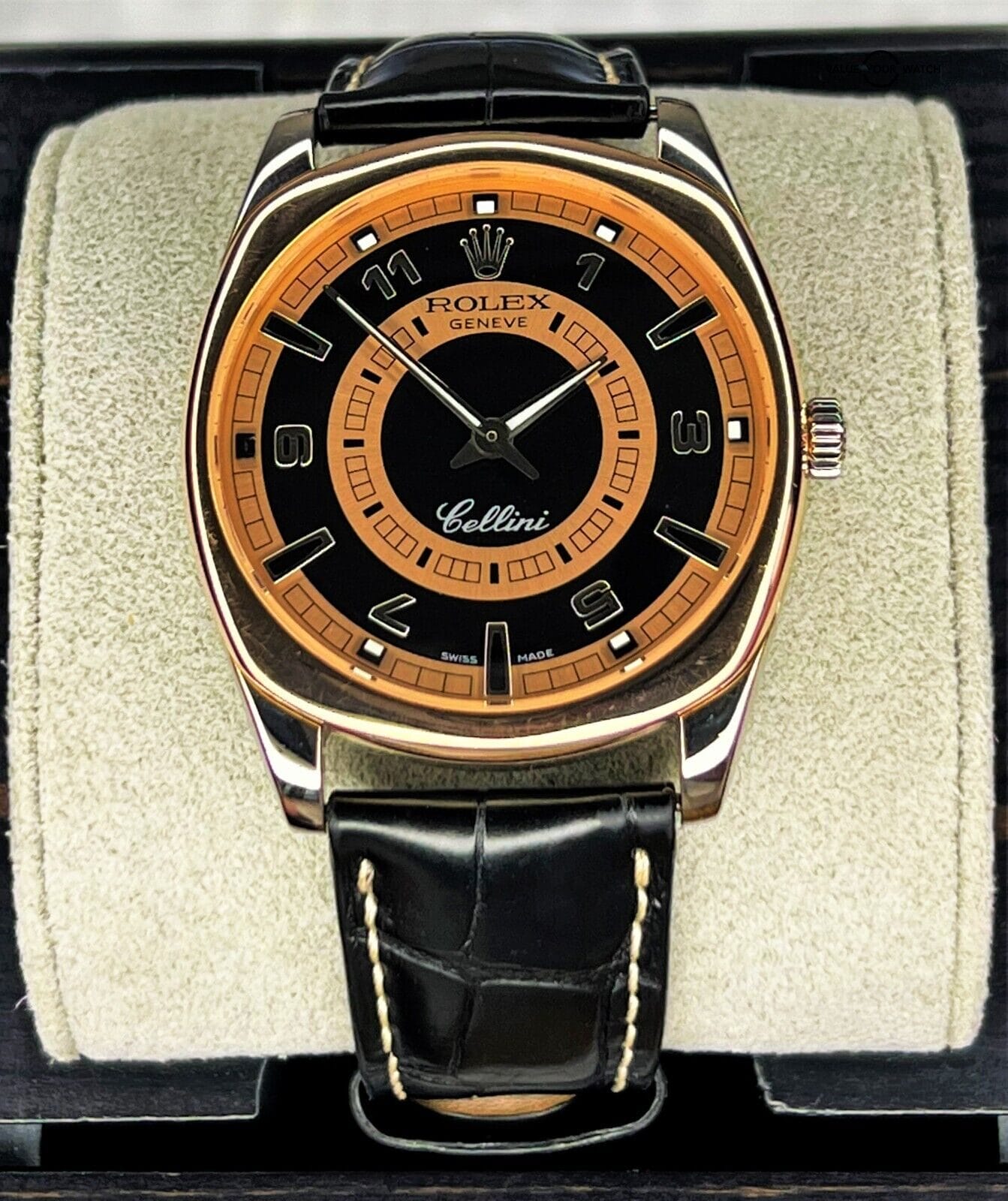 Rolex Cellini Danaos 4243 18K Rose Gold & White Gold Boxes/Papers!
