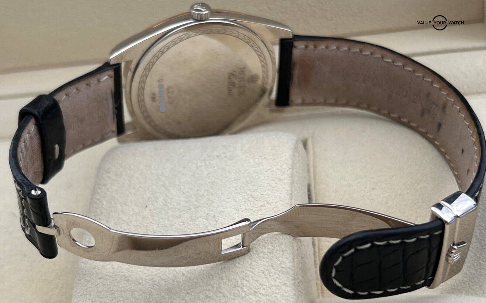 Rolex Cellini Danaos 4243 18K Rose Gold & White Gold Boxes/Papers! - Image 8